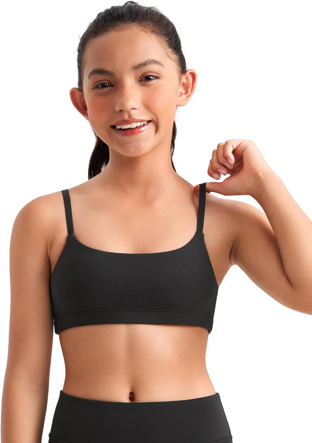 CRZ YOGA Youth Butterluxe Sports Bras - Adjustable Straps