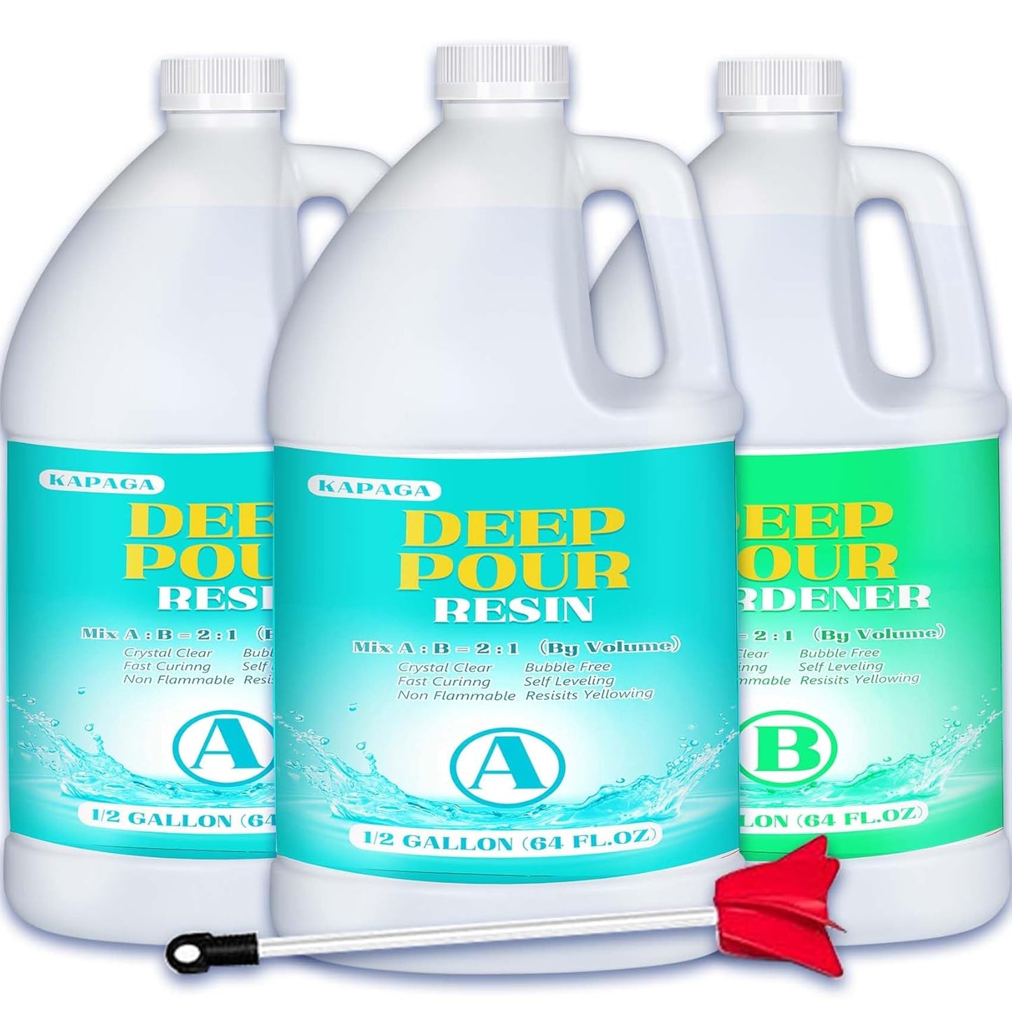 Deep Pour Epoxy Resin for River Tables and Crafts - 1.5 Gallon