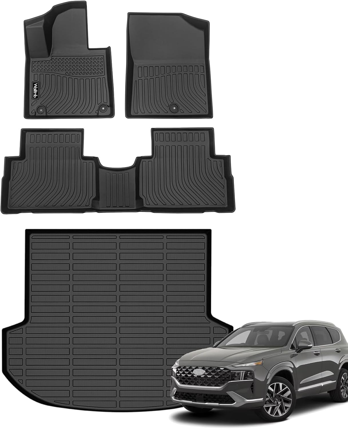 Wailtnb Car Floor Mats for Hyundai Santa Fe 2021 2022 2023