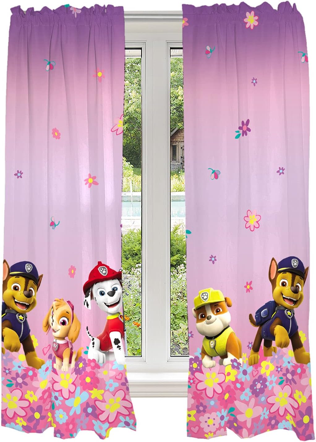 Paw Patrol Girls Window Curtains 82x63 - Franco