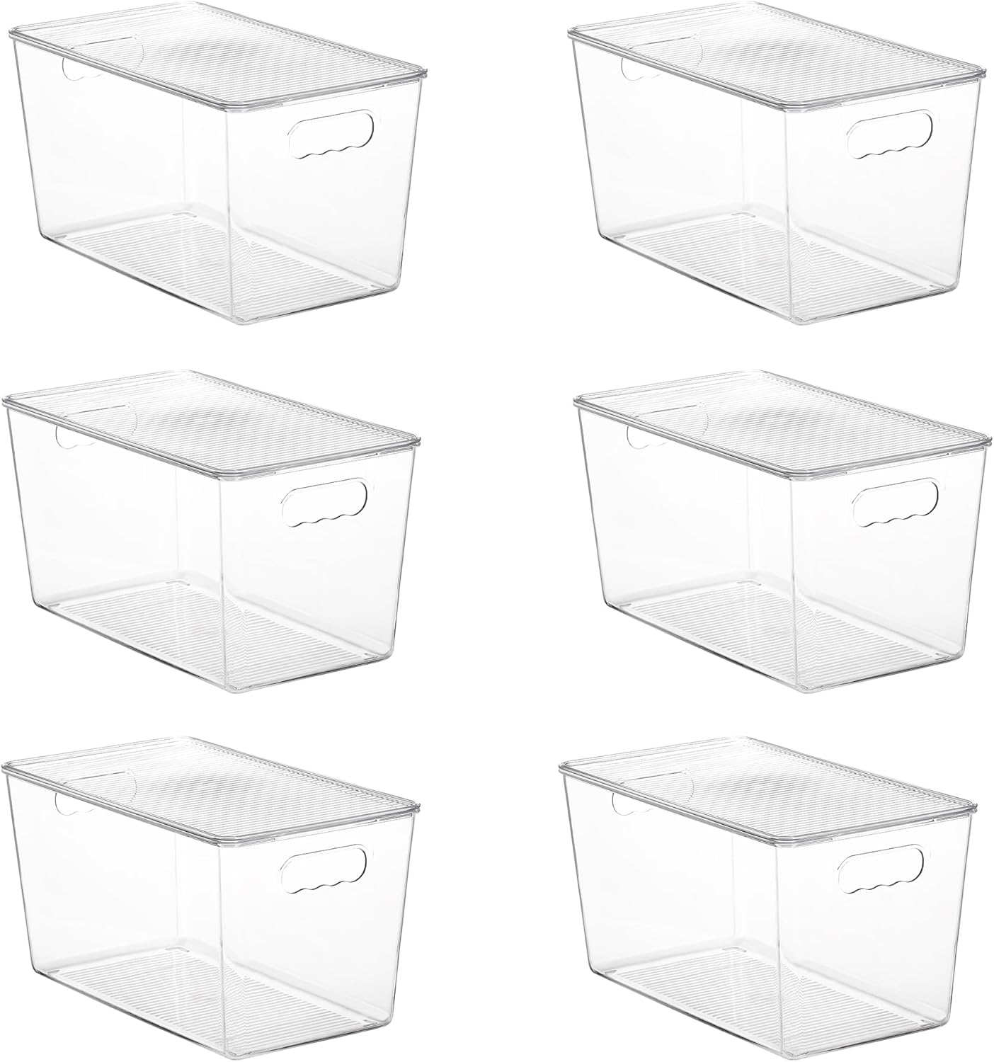 Vtopmart Clear Stackable Storage Bins for Kitchen Organization