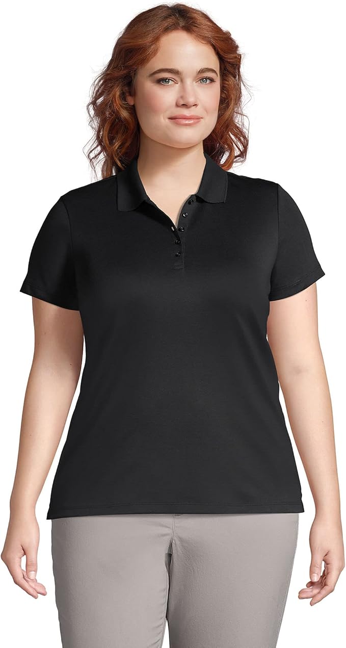 Lands' End Women's Supima Cotton Short Sleeve Polo Shirt Review