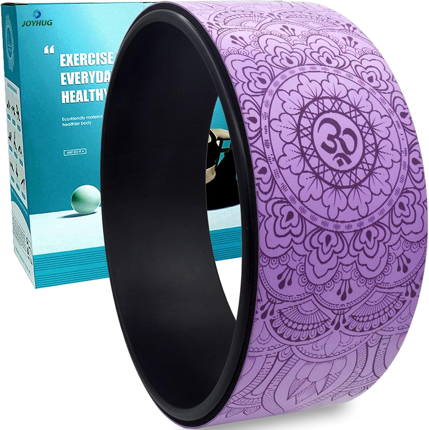 Joyhug Mandala Yoga Wheel: Back Pain Relief & Flexibility Boost