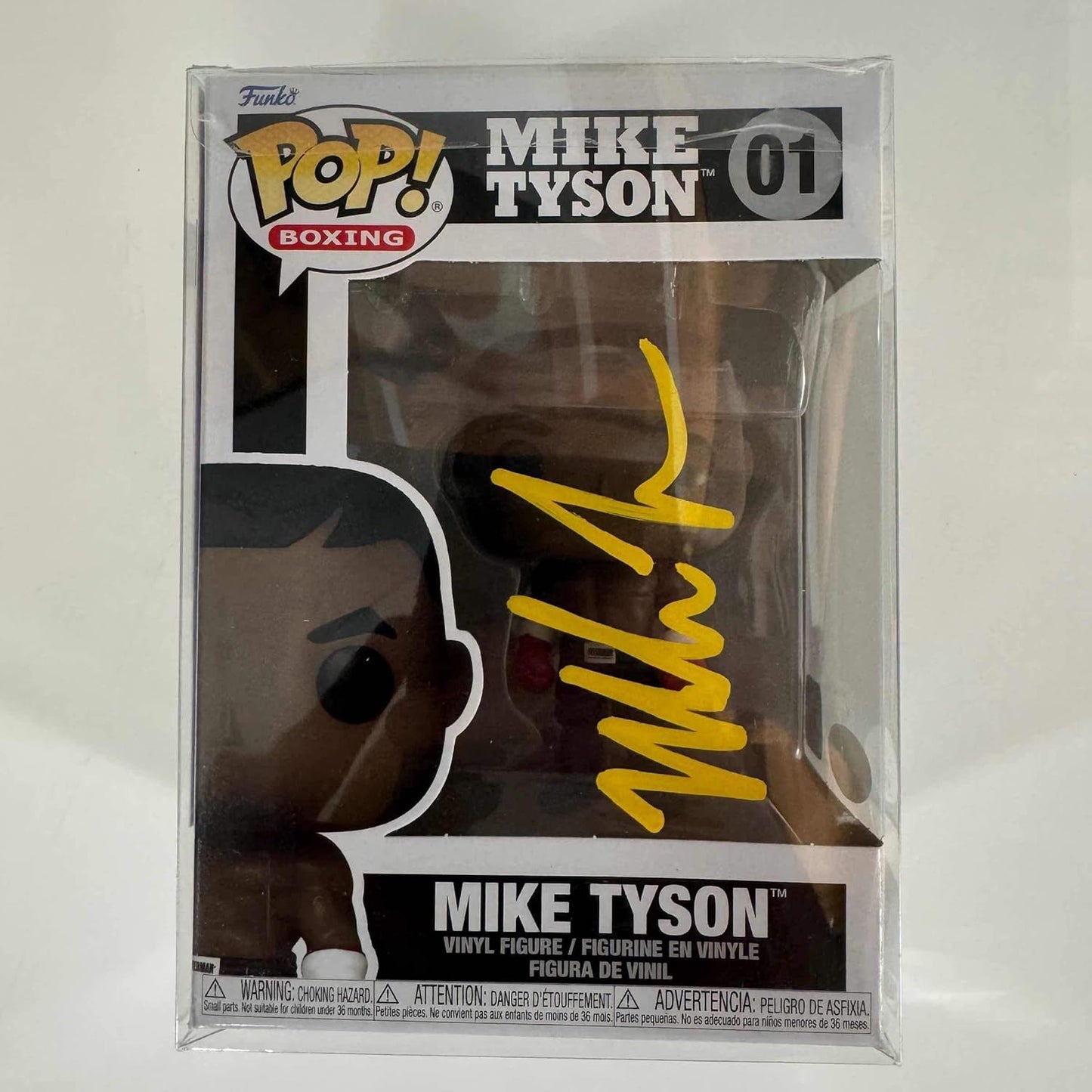 Autographed Mike Tyson Funko Pop Boxing #01 Figurine with COA