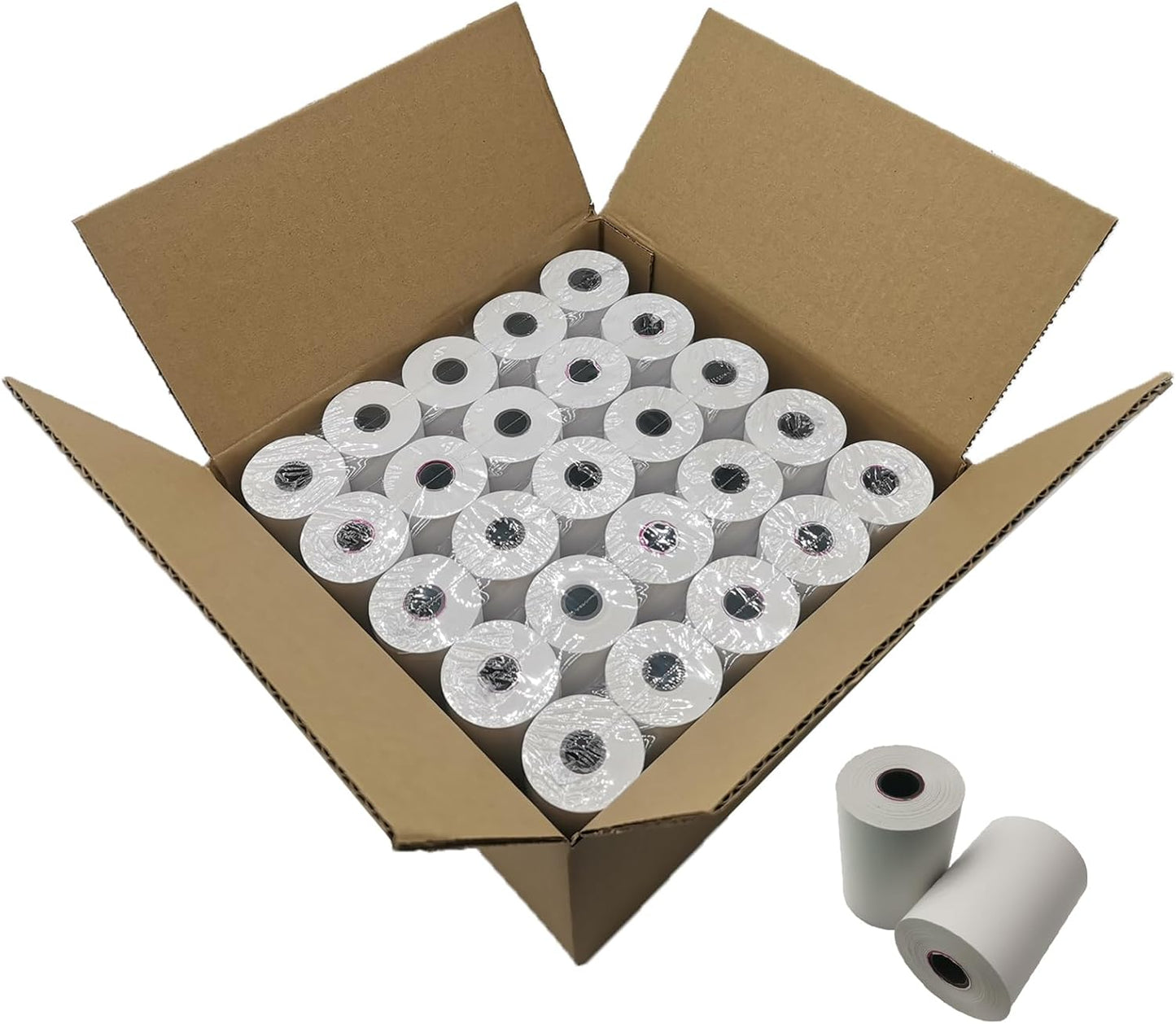 50 Rolls Bigger 2.25x50' Thermal Paper BPA Free