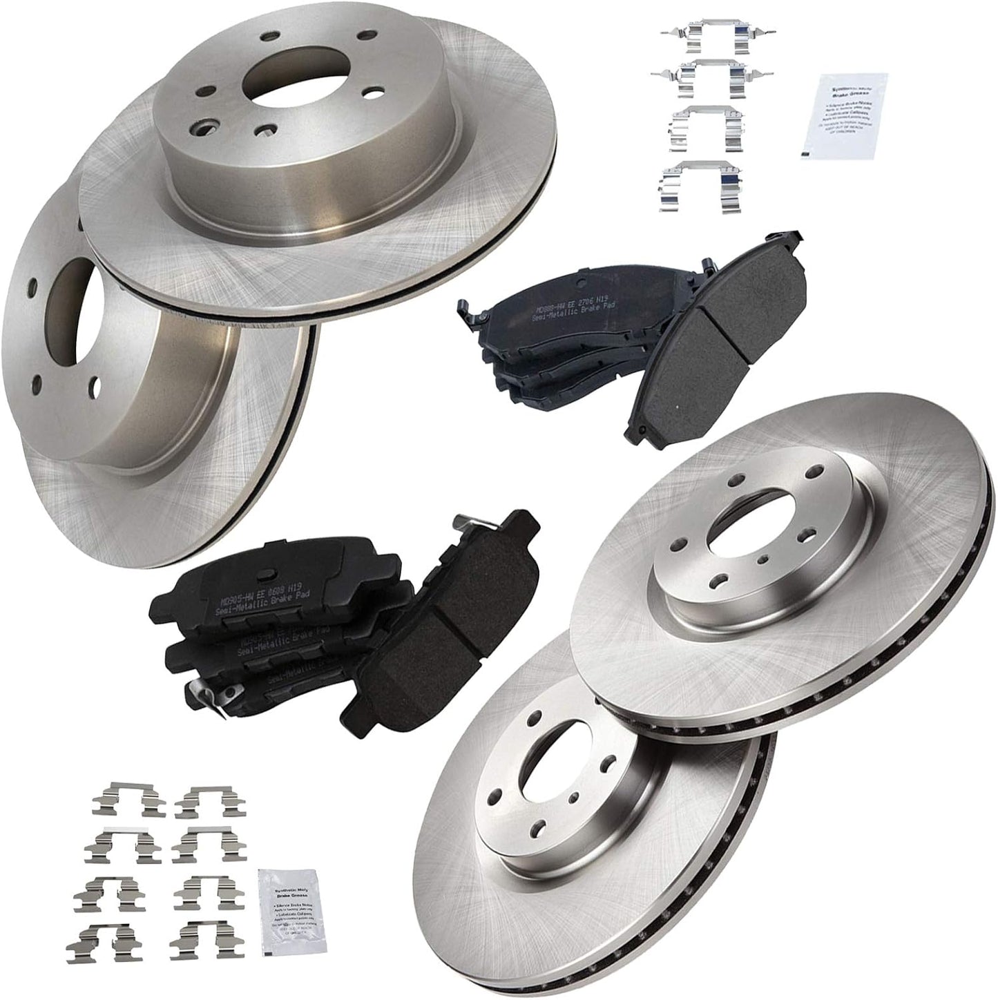 Premium Posi Metallic Brake Pad & Rotor Kit for Nissan Infiniti