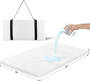 Stuffed Waterproof Pack and Play Mattress Pad for Travel Cribs