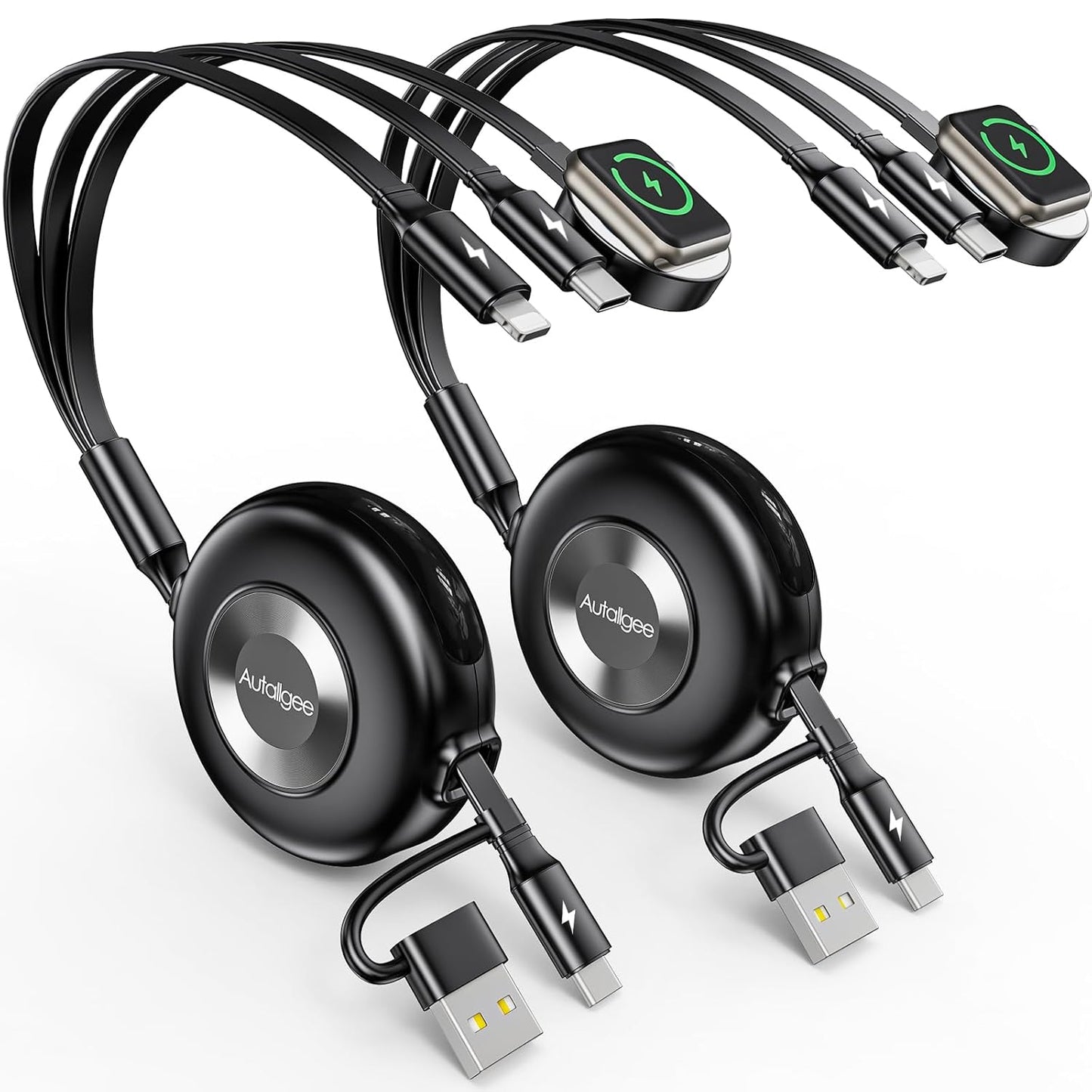 Multi Charging Cable 2 Pack for iWatch and Phone Devices