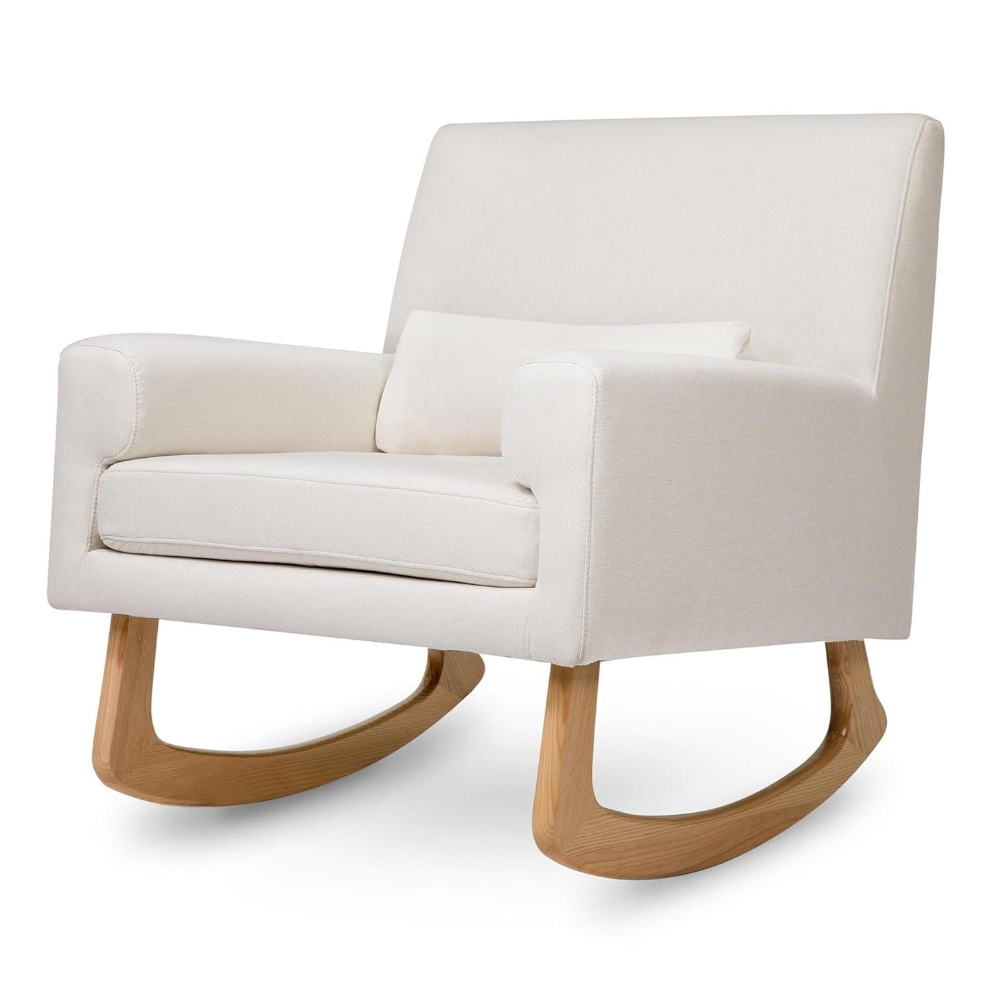 Sleepytime Rocker in Performance Cream Eco-Weave with Light Legs