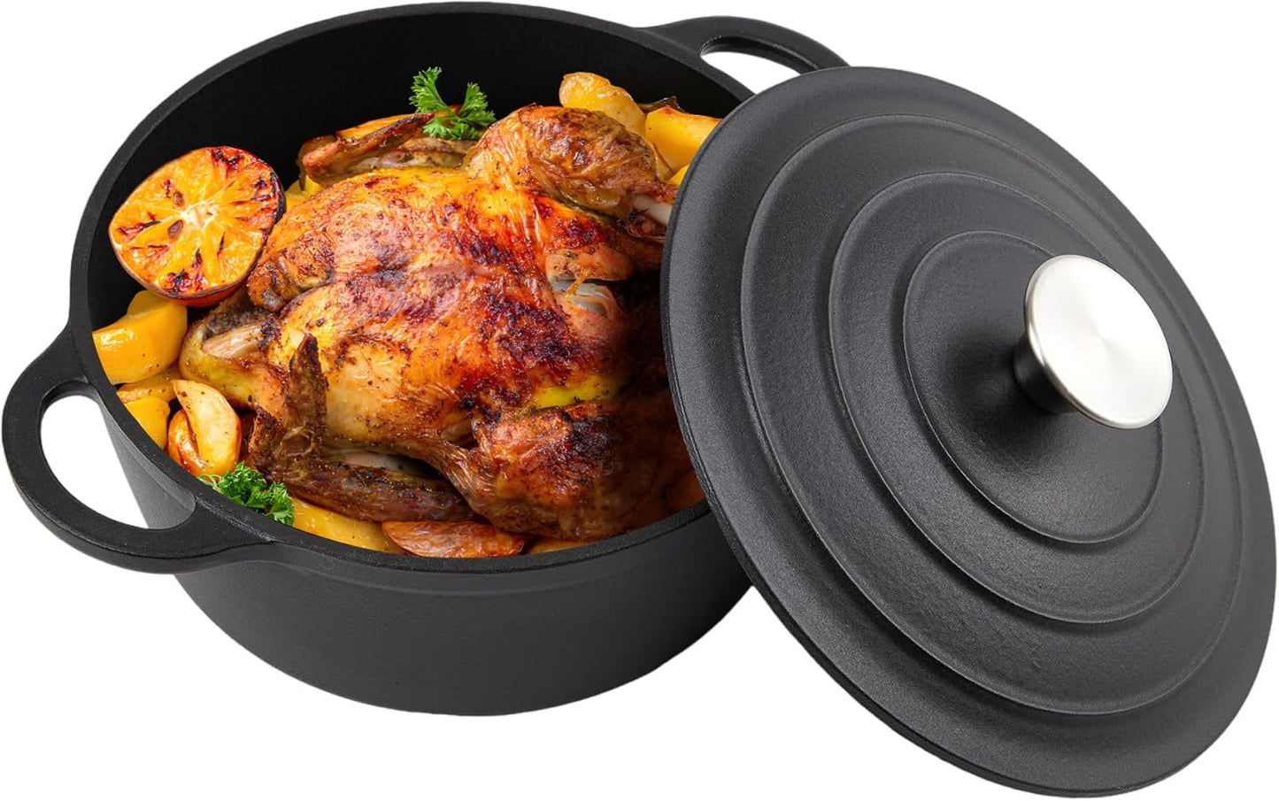 6 Quart Dutch Oven Enameled Cast Iron for Versatile Cooking