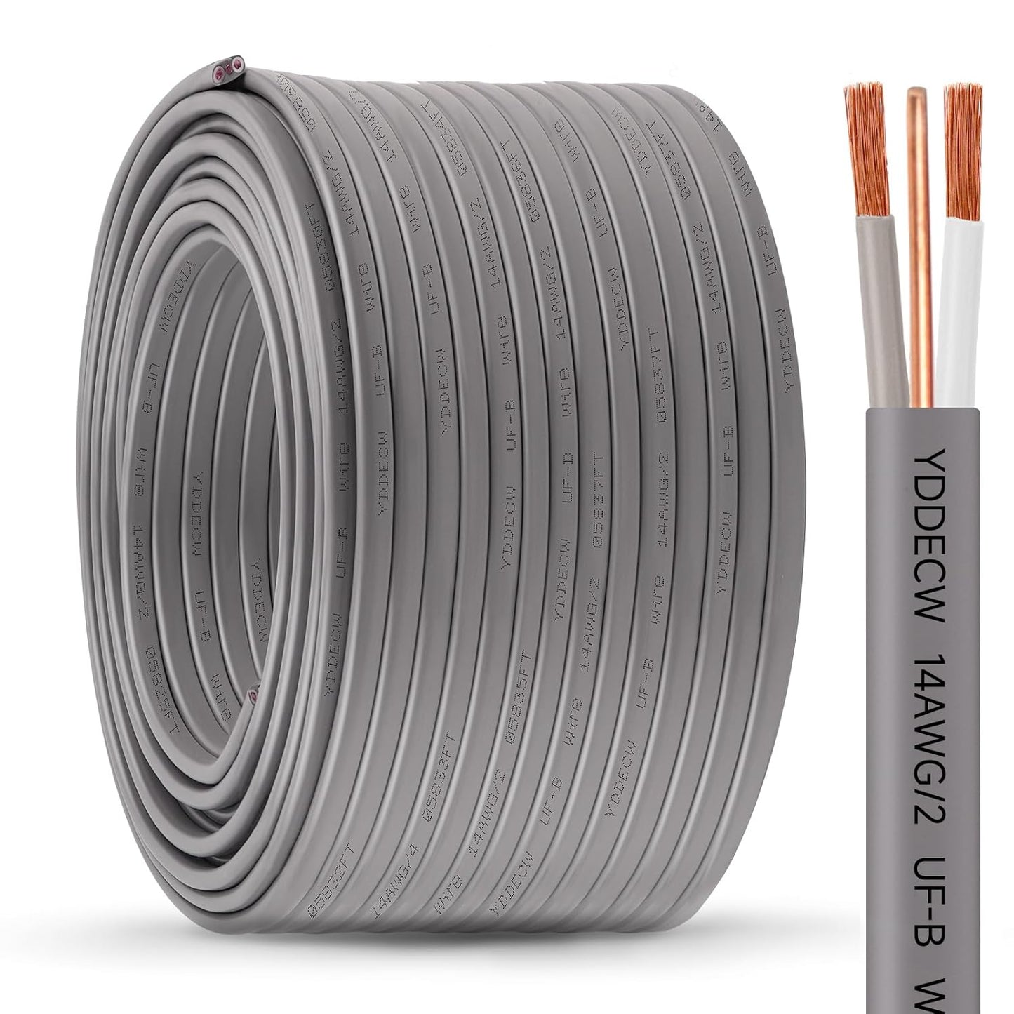 14/2 UF-B Wire for Direct Burial - 200FT 100% Pure Copper