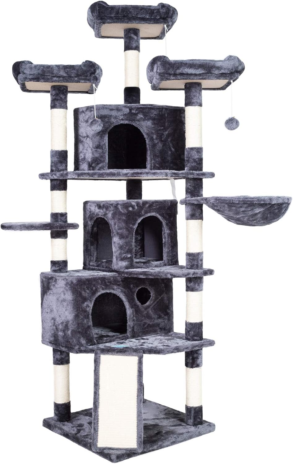 Hey-brother XL Cat Tree: 73.4 inch Tower with Cozy Perches