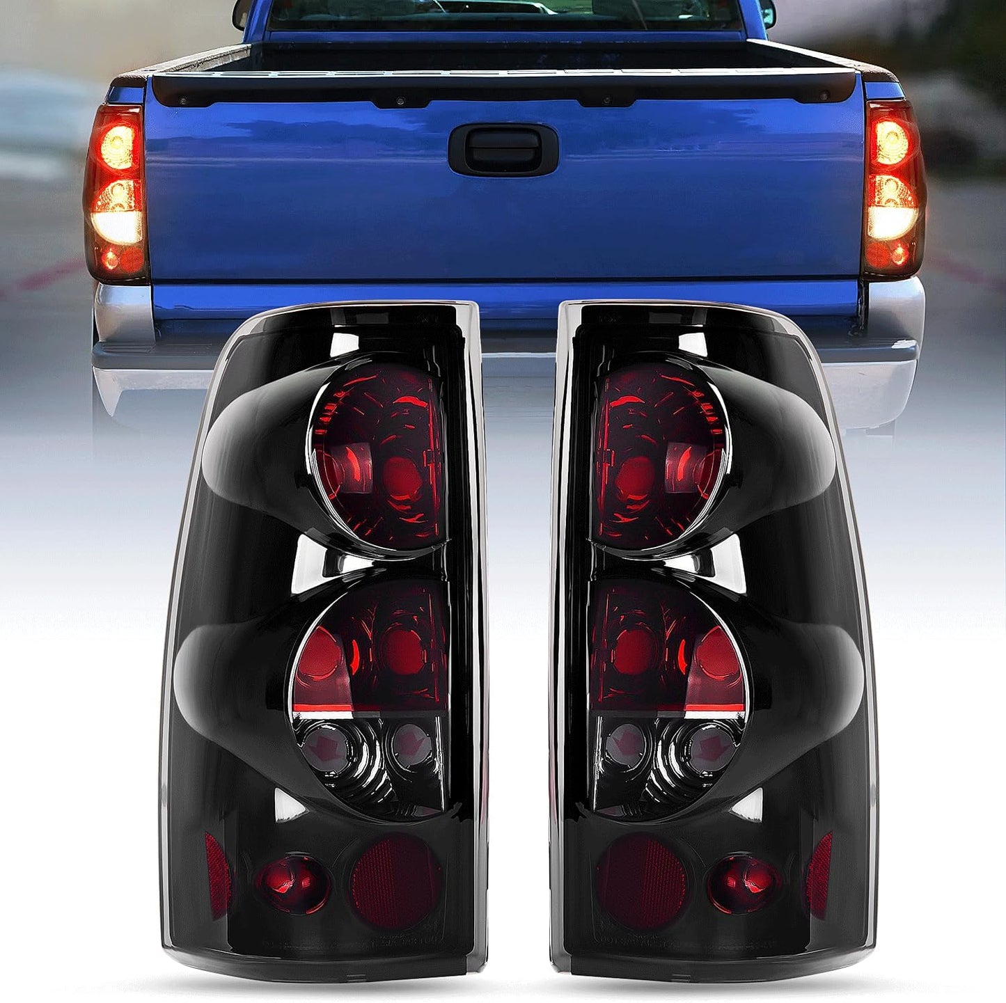 Nilight Taillight Assembly for 1999-2007 Chevy Silverado Models