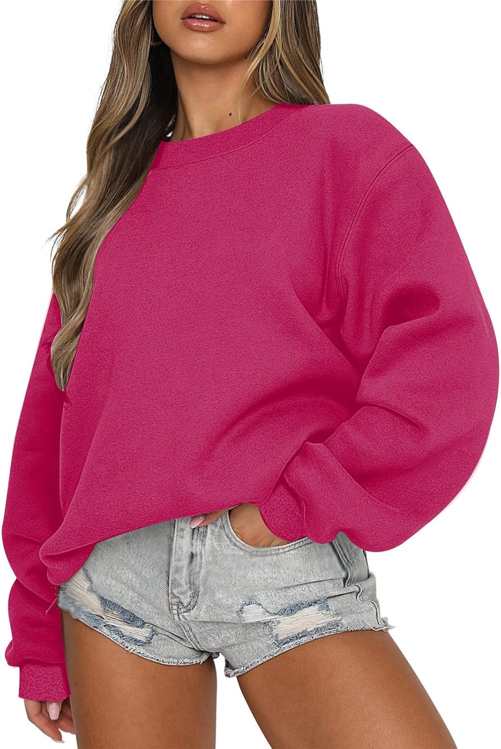 Cozy White Oversized Sweatshirt by Jovati