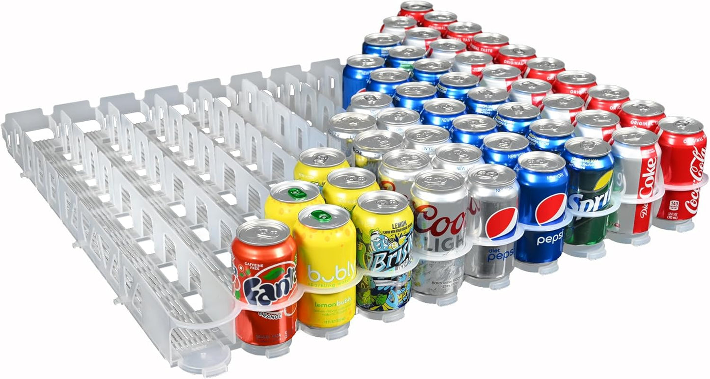 Gravity Fed Organizer for 12/16oz Beverages on Shelves