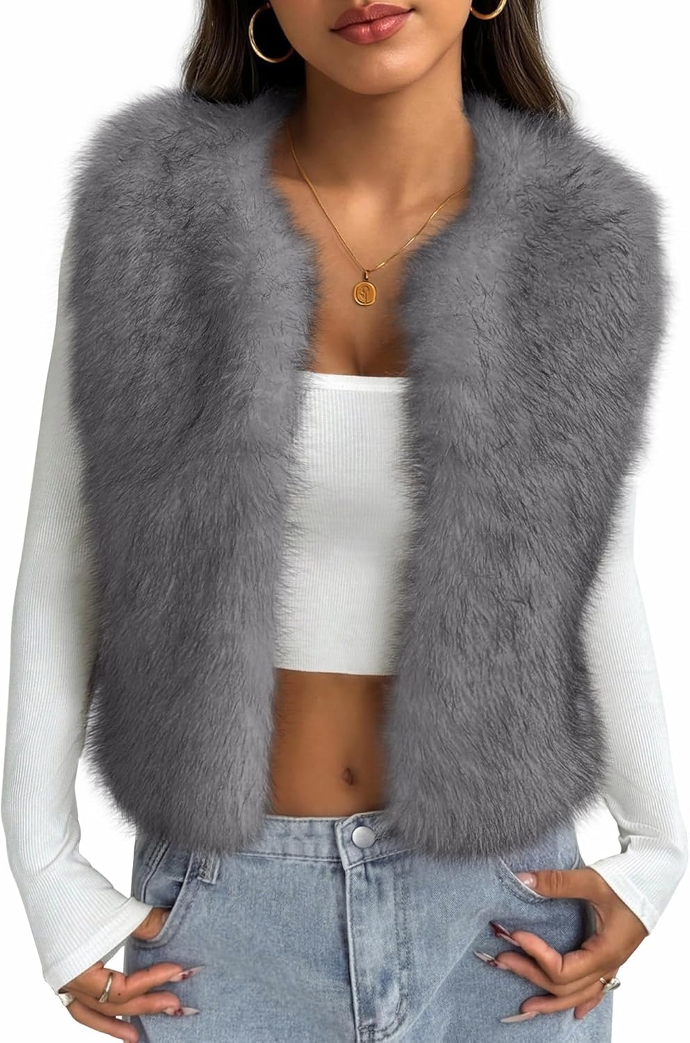 Trendy Faux Fur Vest For Women - Stylish Sleeveless Outerwear