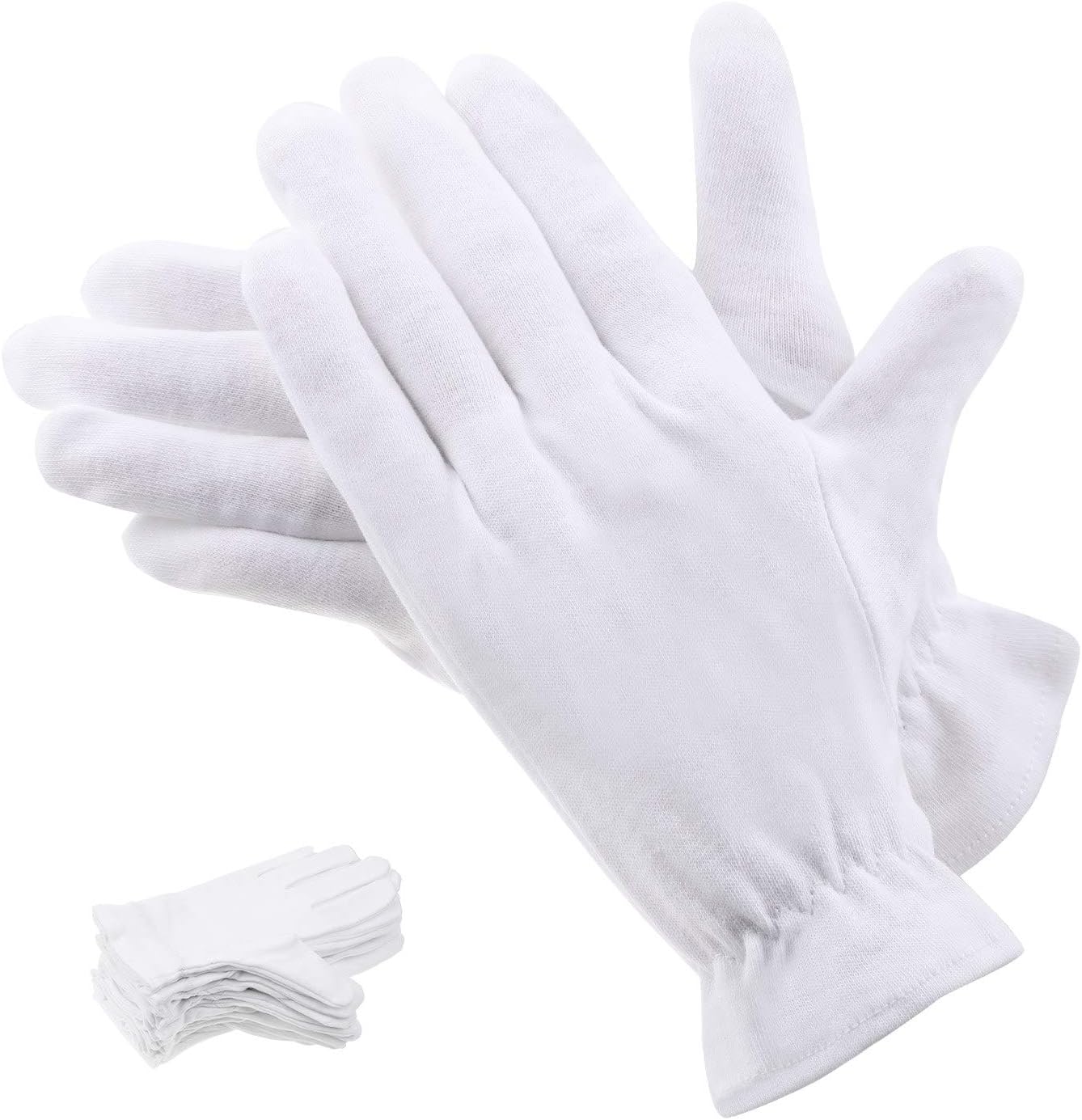 10 Pairs 100% Cotton Gloves for Dry Hands and Eczema