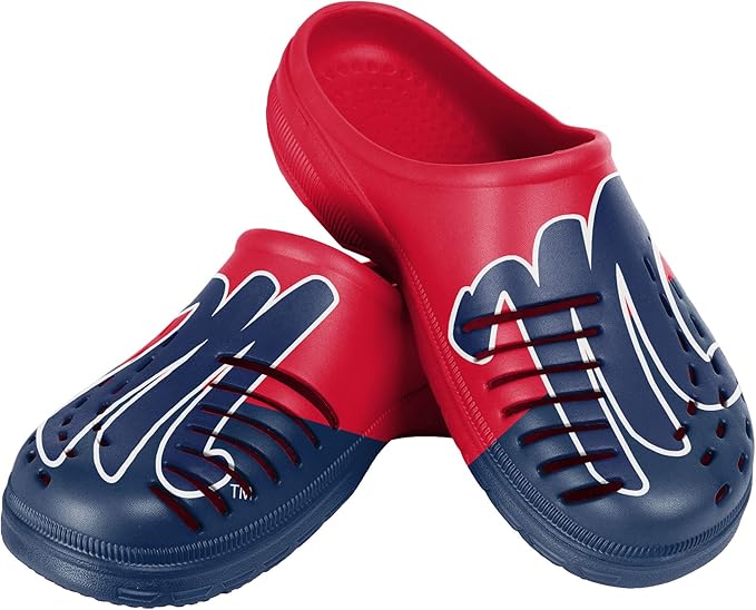 FOCO Mens NCAA Team Logo Garden Water Sandals Shoes Slipper Clogs