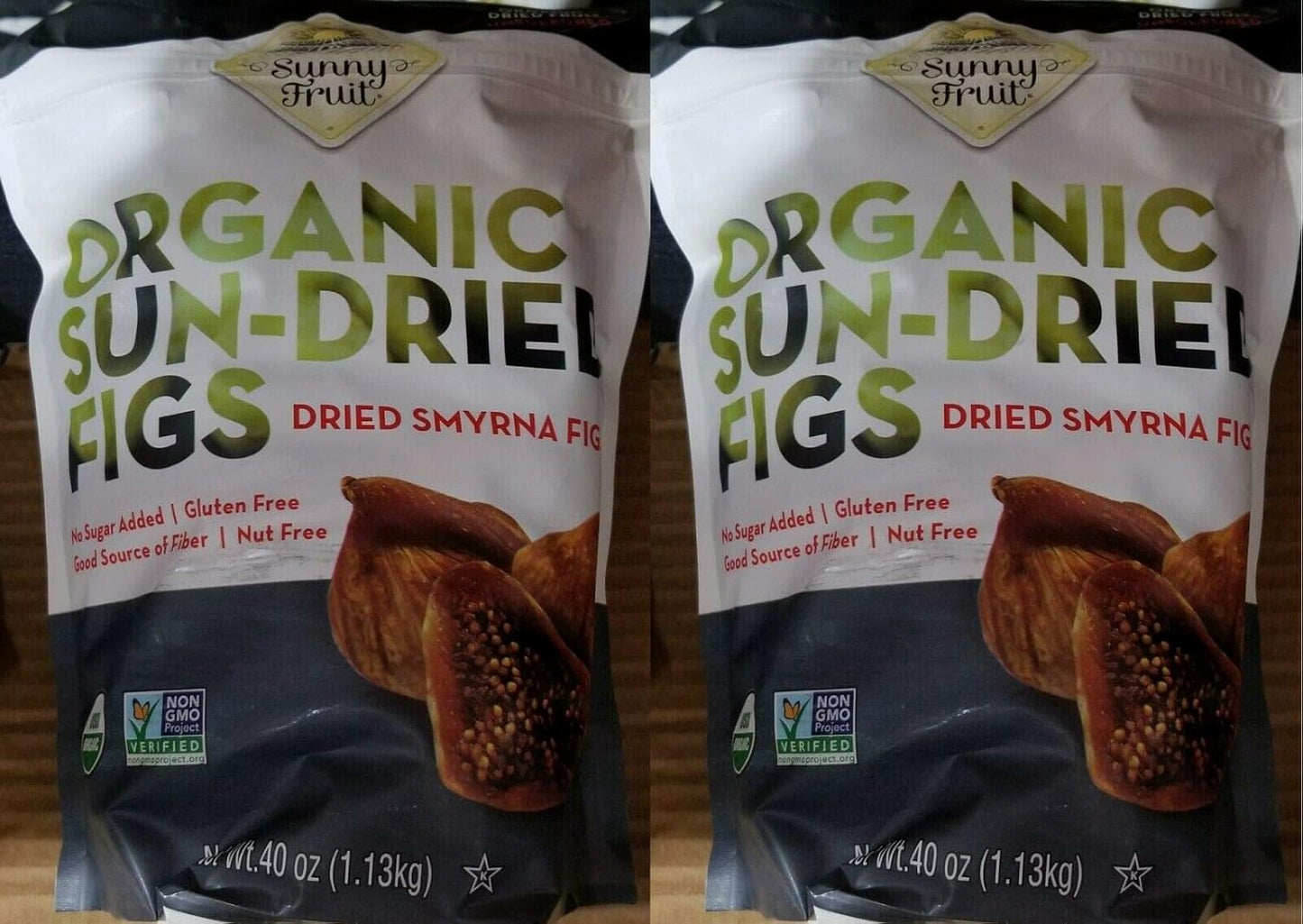 Organic Sun-Dried Figs 2 Pack - Tender & Juicy Delight