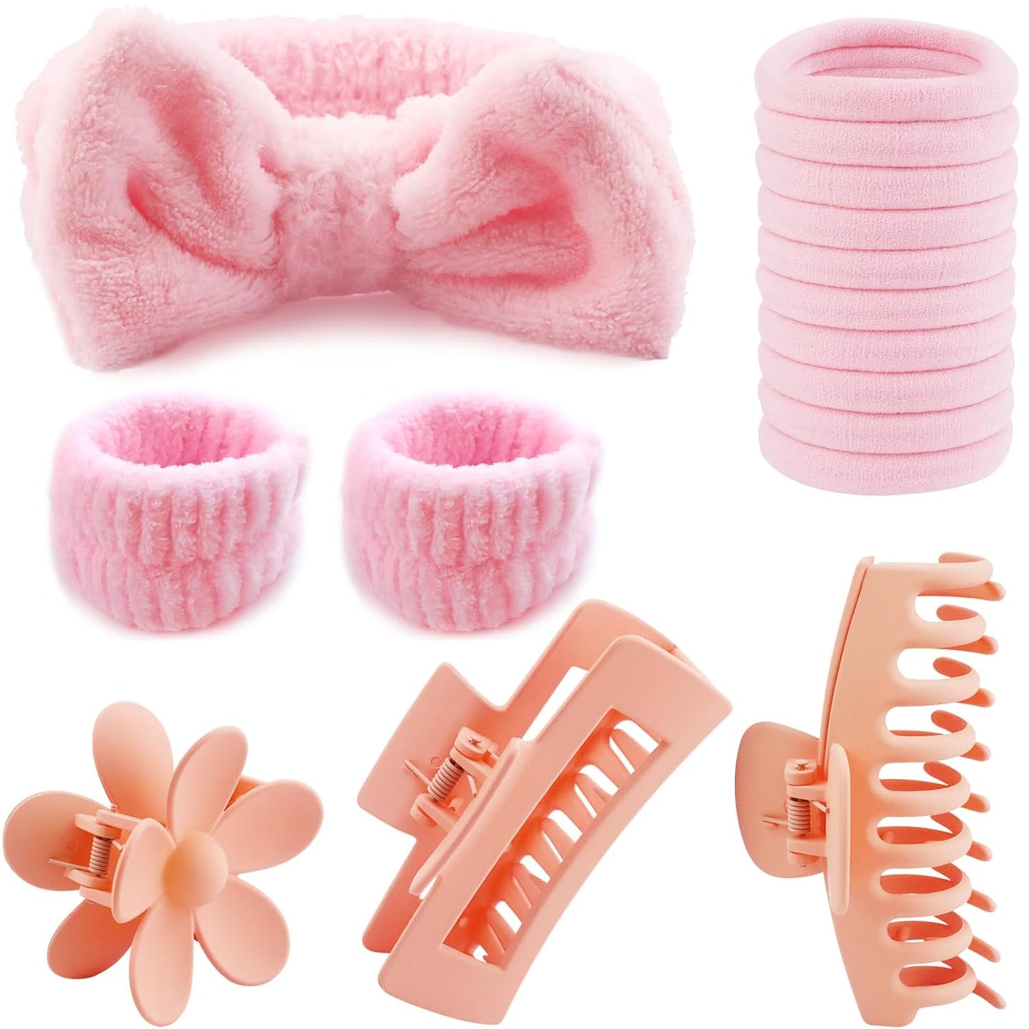 WORFACE Spa Hair Accessories Set in Pink