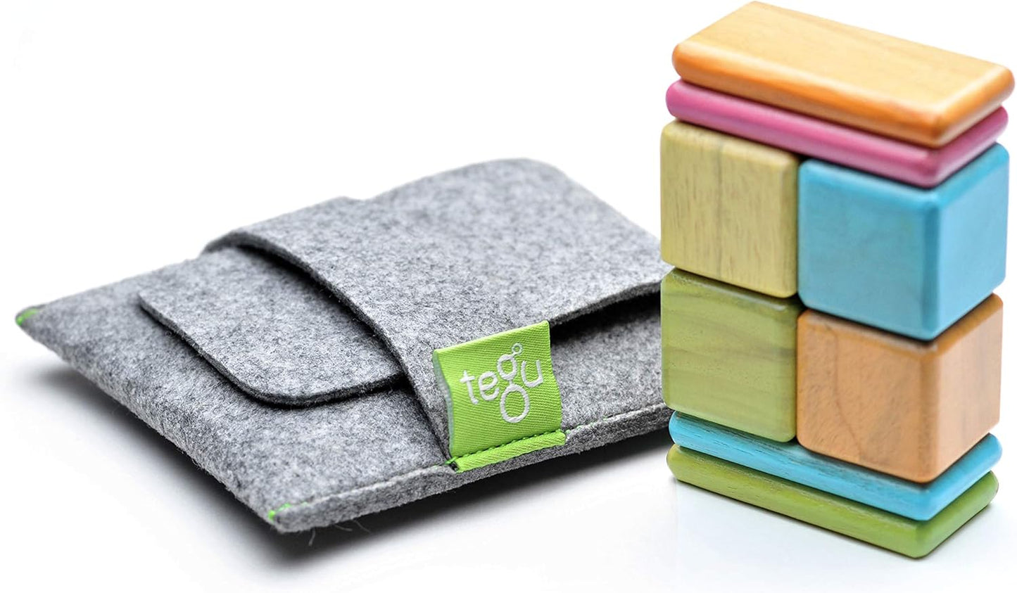 8 Piece Tegu Pocket Pouch Magnetic Wooden Block Set Review