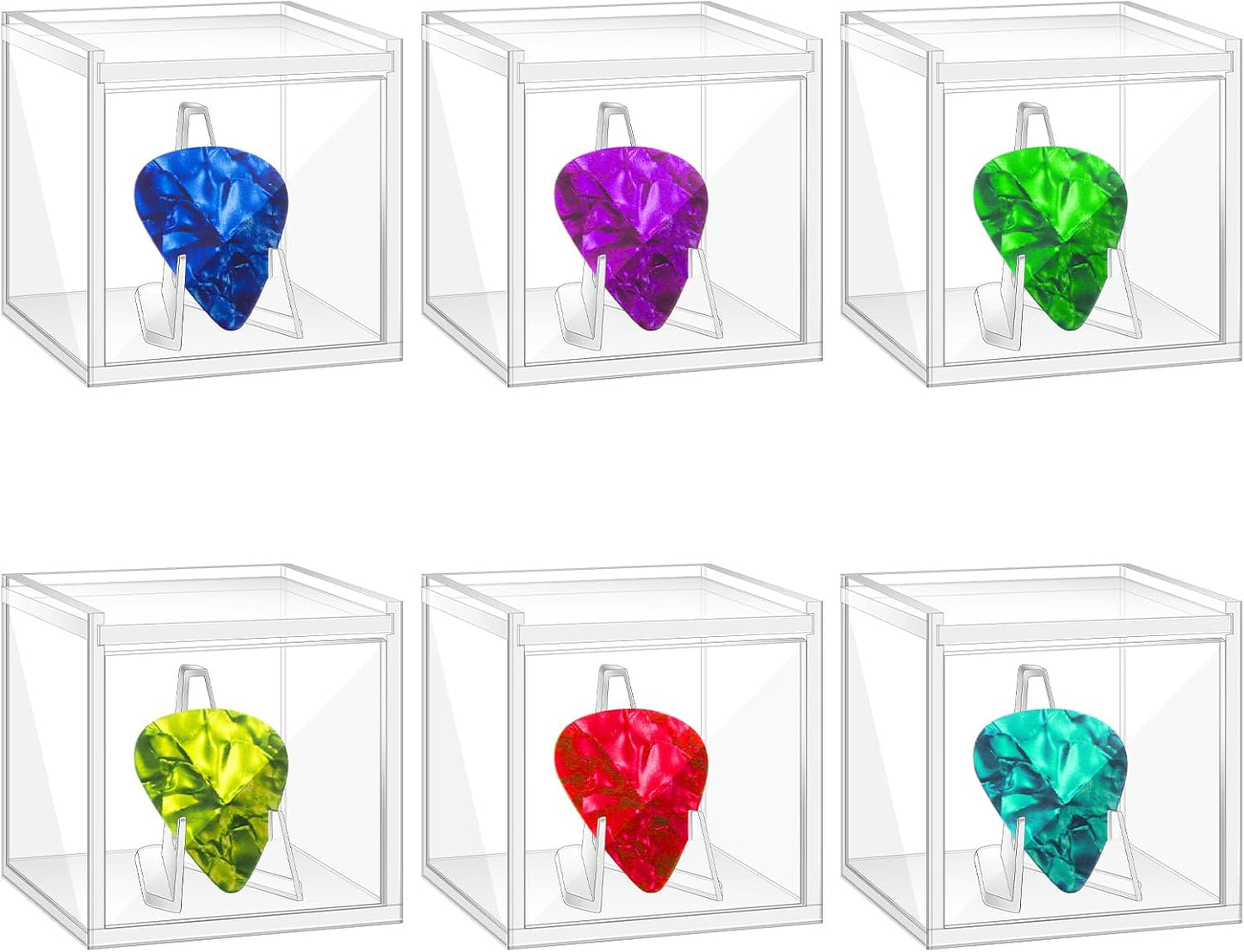 Clear Acrylic Guitar Pick Display - Organize Picks Easily!
