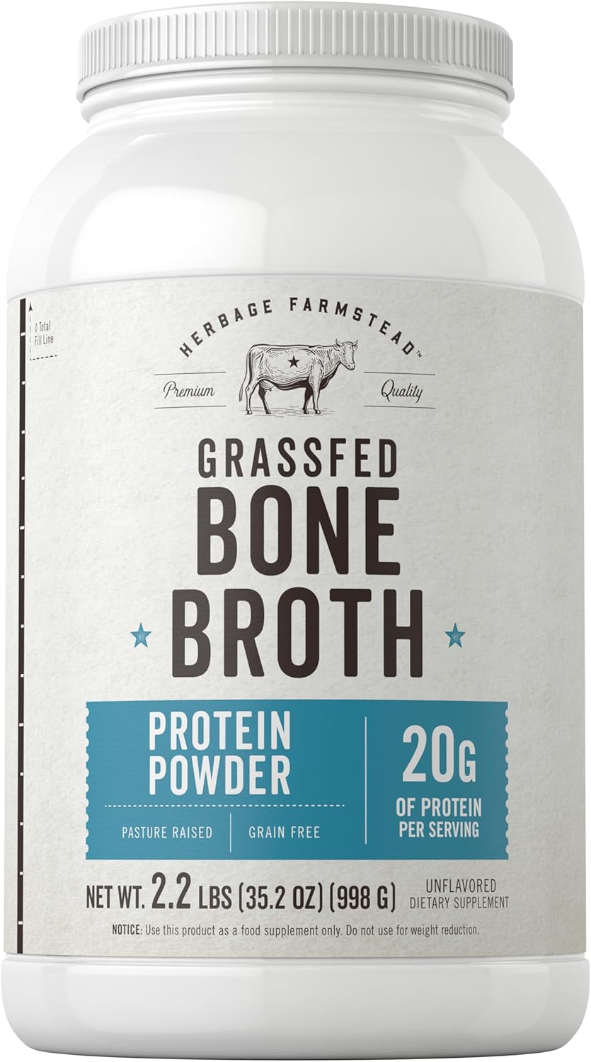 Carlyle Grass Fed Bone Broth Protein Powder for Healthy Living