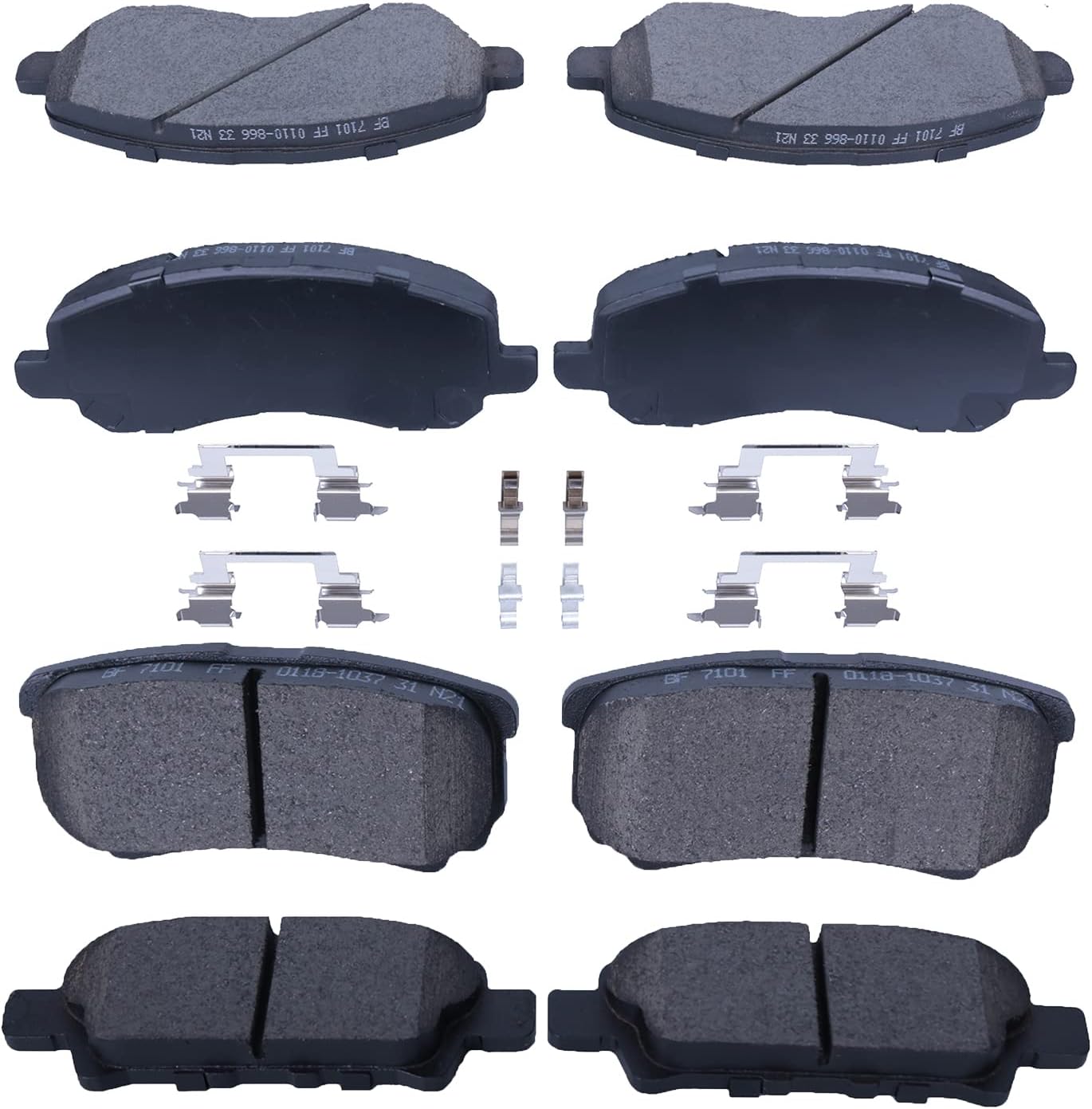 Replacement Ceramic Brake Pads for CHRYSLER 200 and DODGE AVENGER