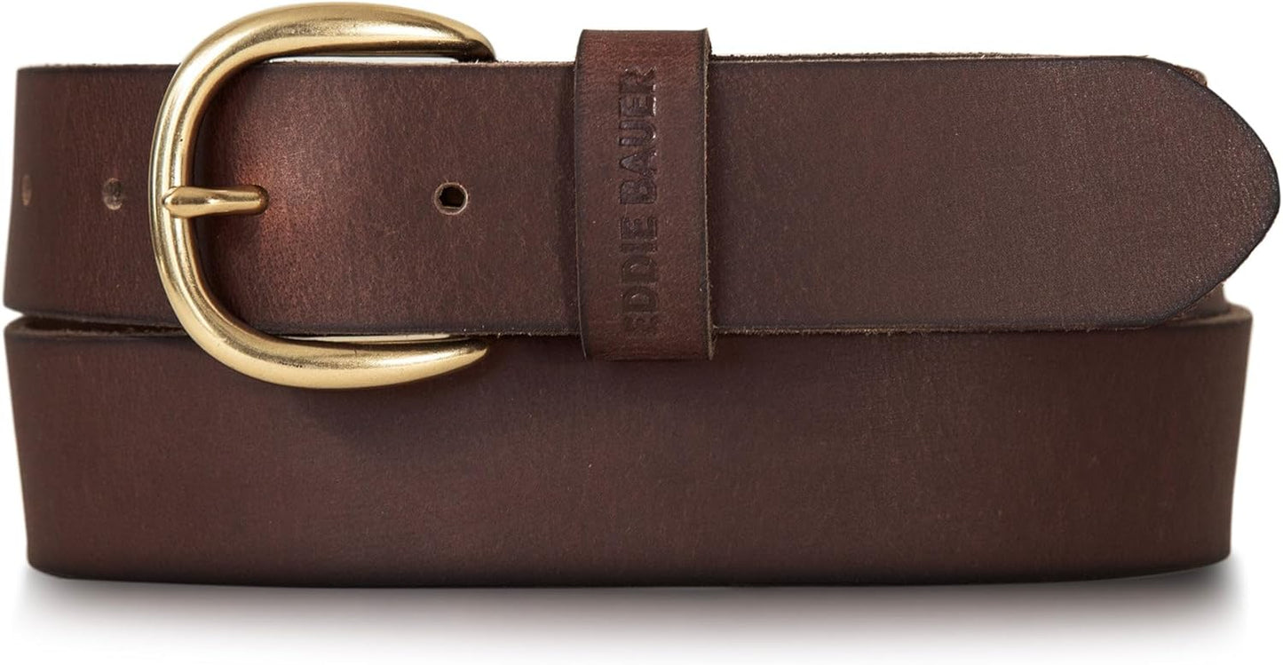 Eddie Bauer Women's Casual Leather Belts with Durable Buckle