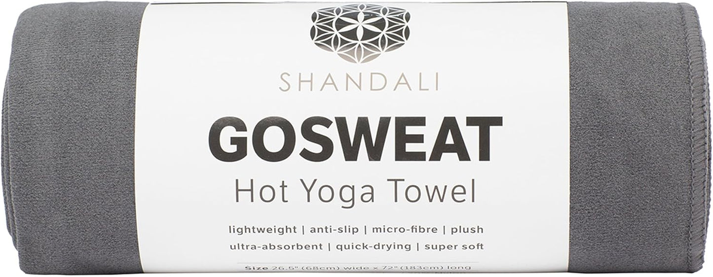 Shandali GoSweat Hot Yoga Towel - Non-Slip & Super-Absorbent