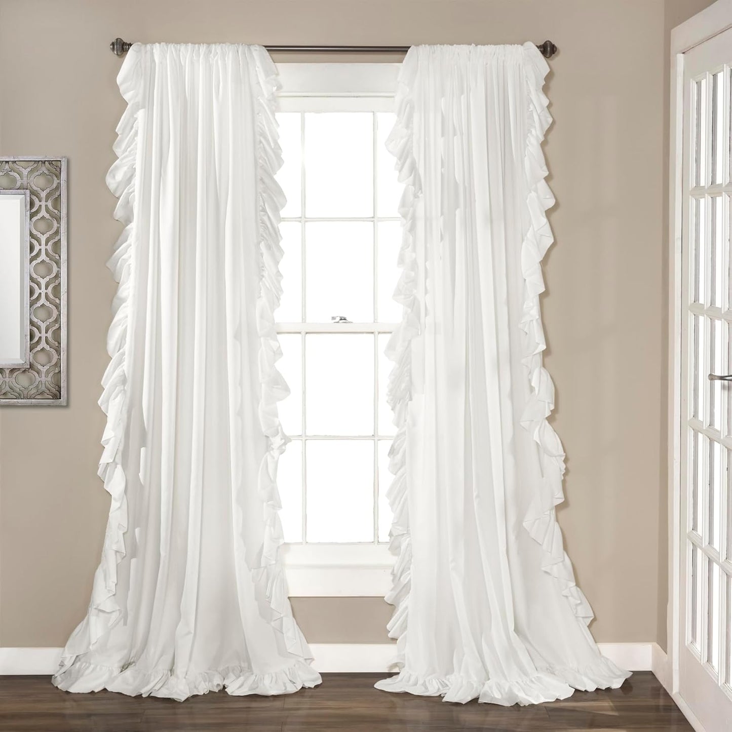 Lush Decor Reyna Ruffle Curtain Panel Set for Elegant Spaces