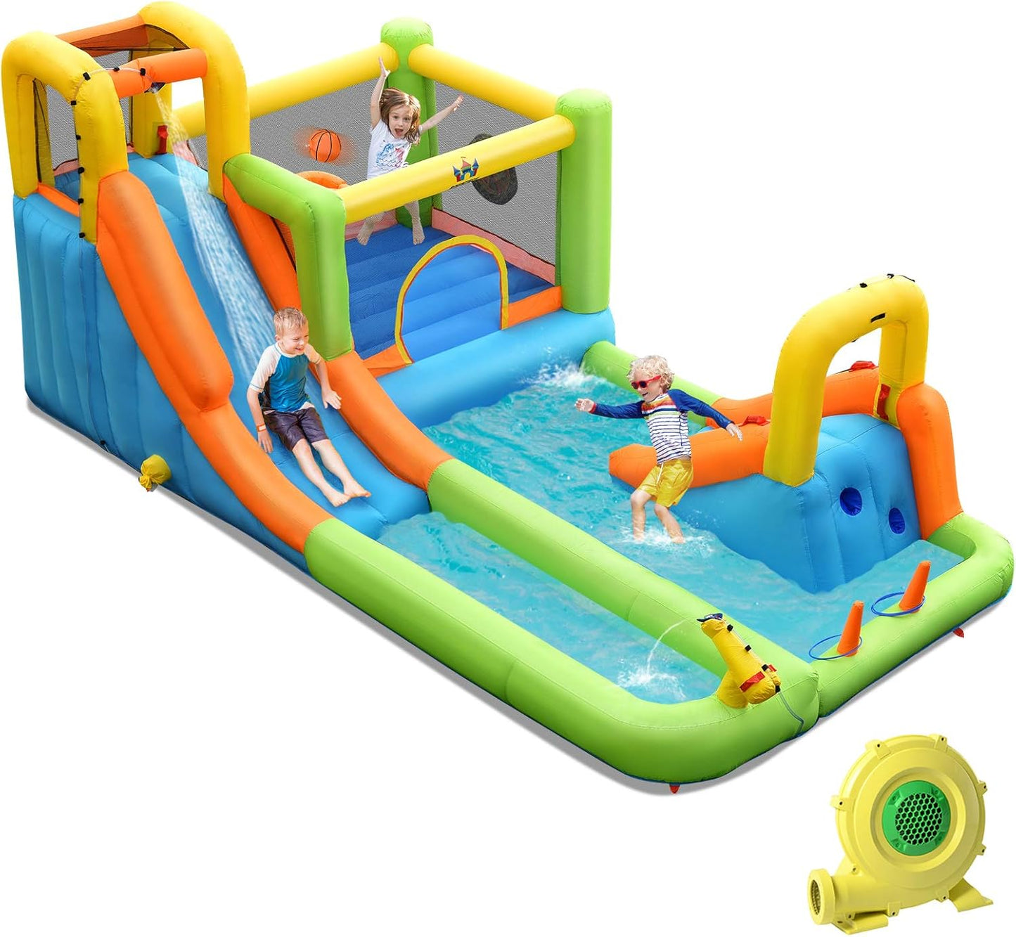 BOUNTECH Inflatable Water Slide for Ultimate Backyard Fun