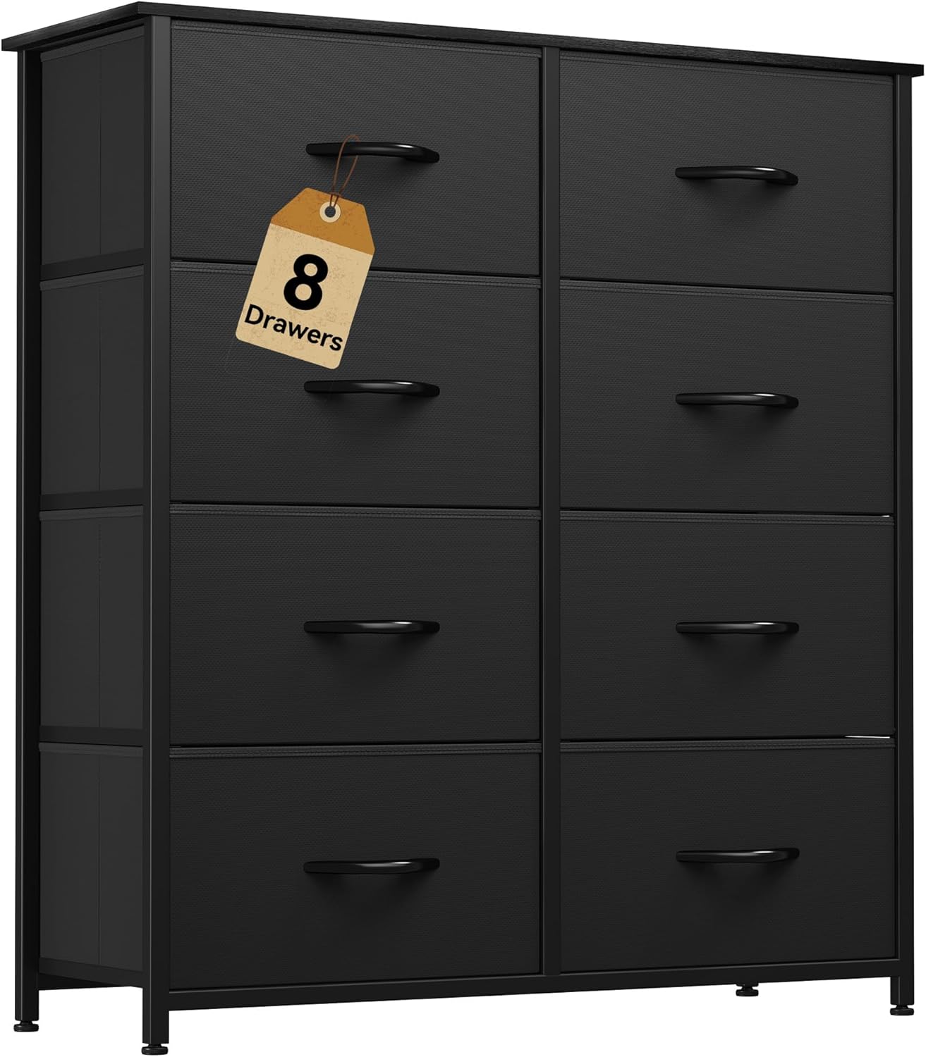 DWVO Fabric Dresser with 8 Drawers for Stylish Storage