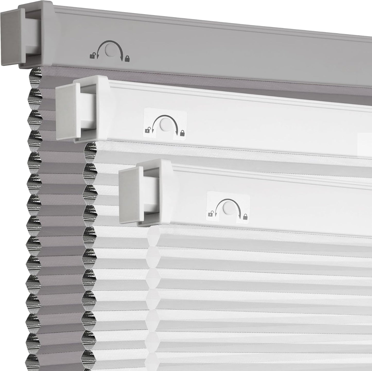 Grandekor No Tools No Drill Cellular Shades for Indoor Windows
