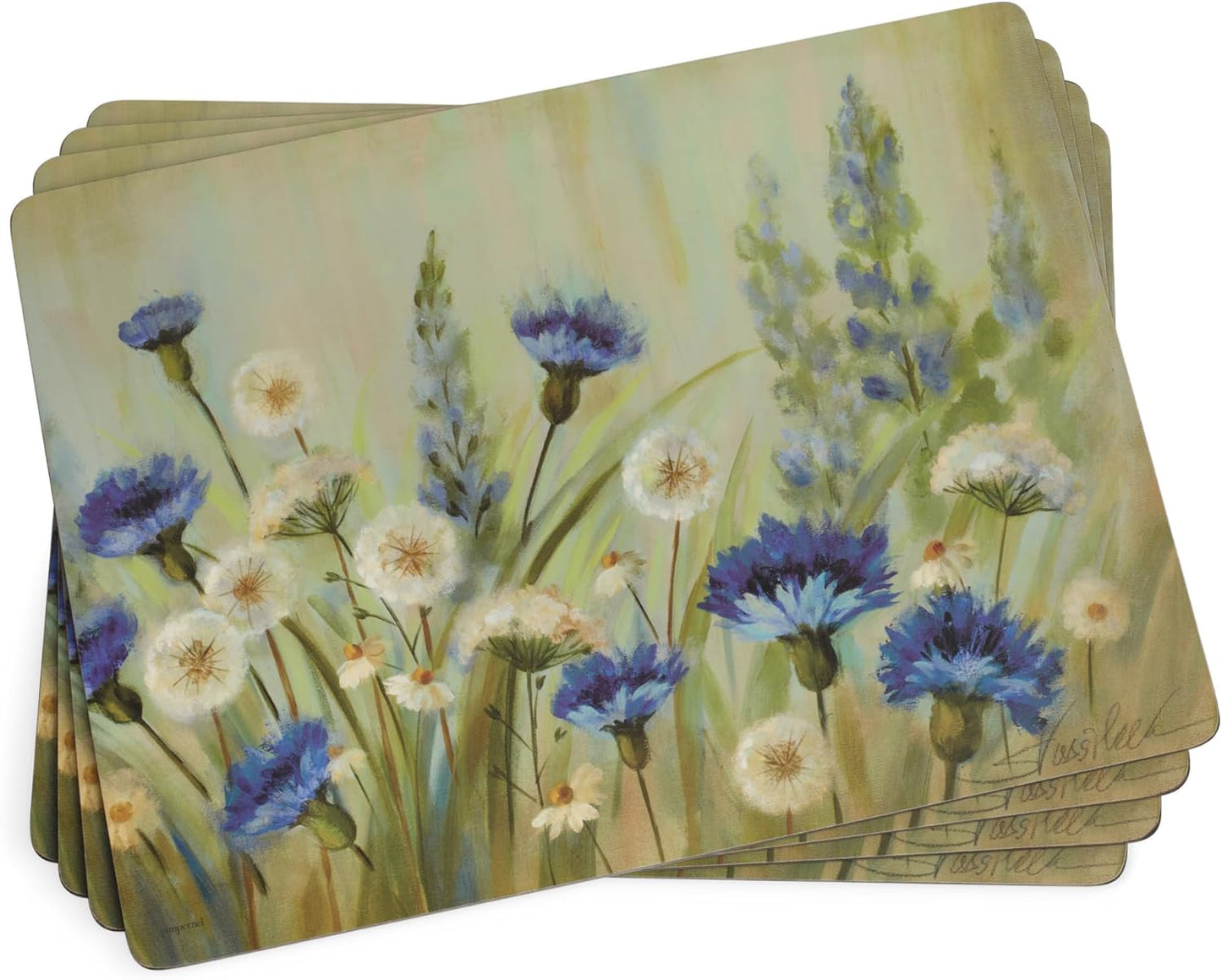 Fleurs des Champs Placemats & Coasters Set for Elegant Dining