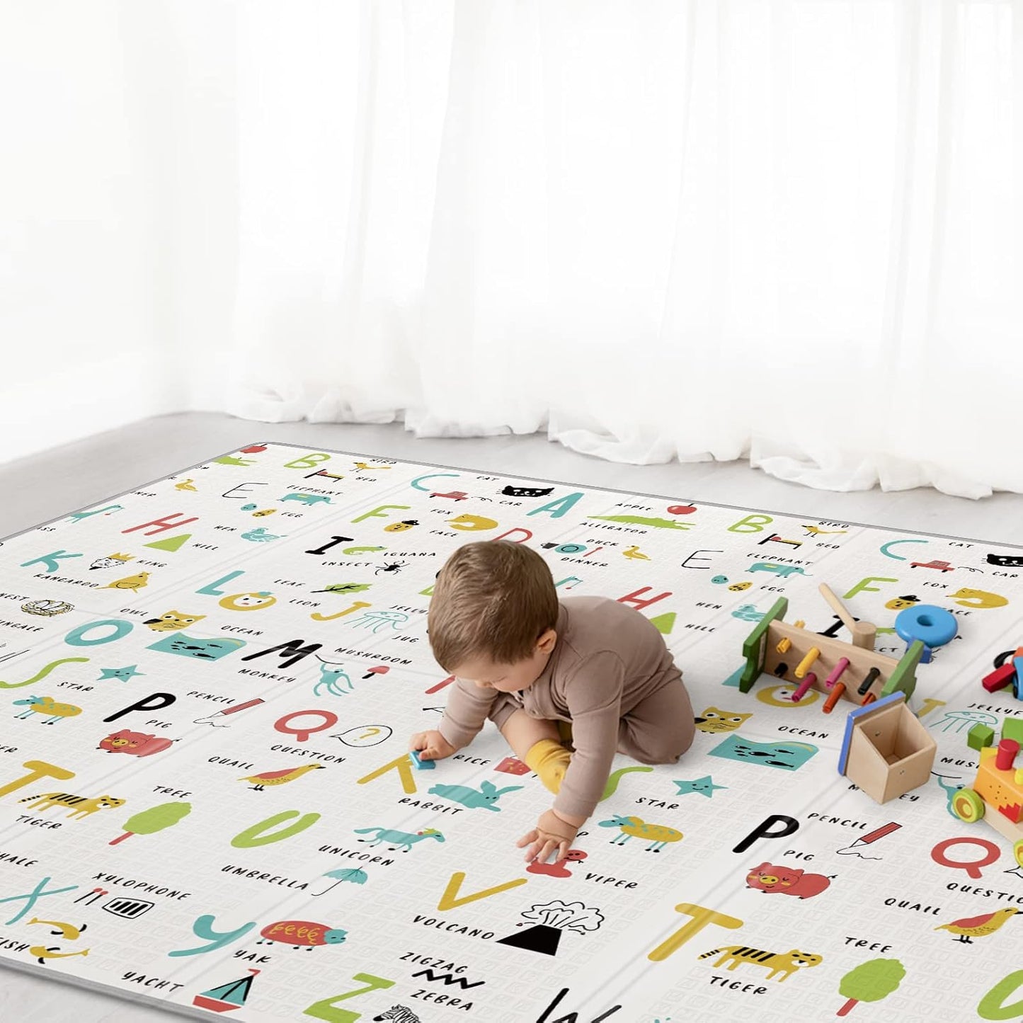 Large Waterproof Alphabet Play Mat by Babebay