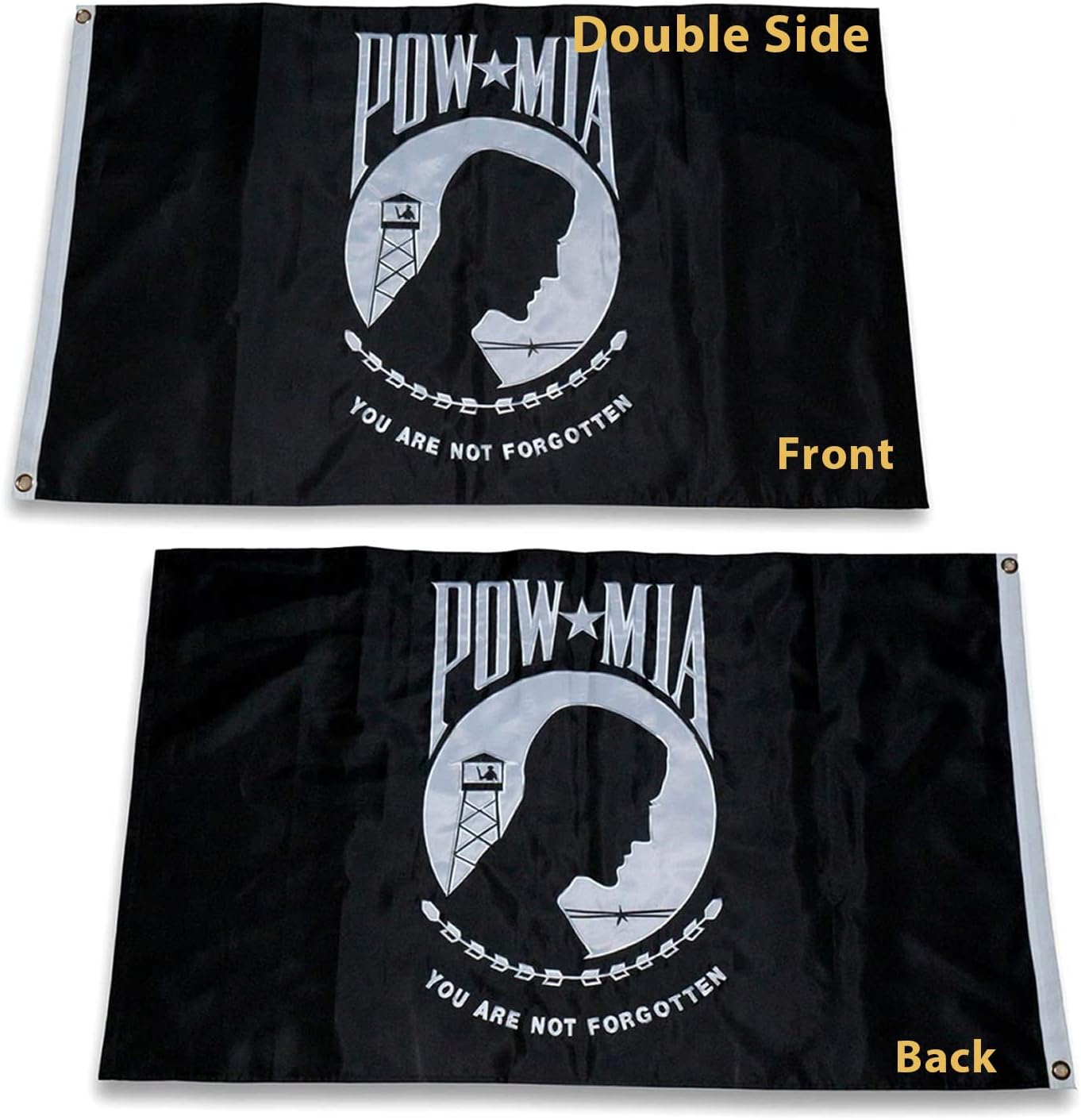 Homissor POW MIA Flag 4x6 Outdoor Heavy Duty Double Sided