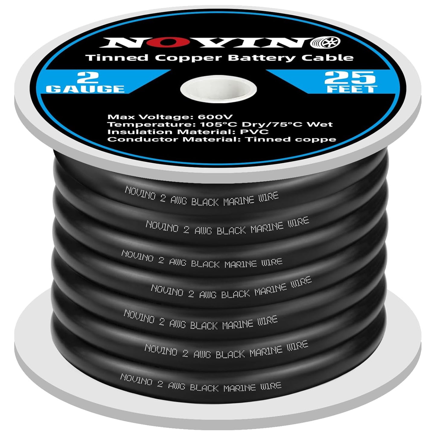 2 Gauge Marine Battery Cable for Boat Wiring and More