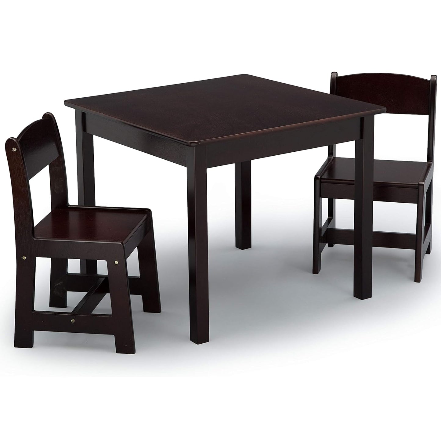 Delta Children MySize Kids Wood Table and Chair Set for Play