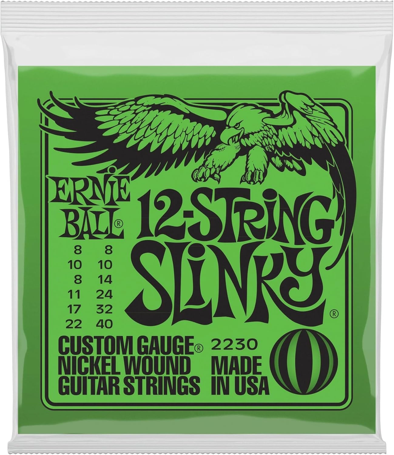 Ernie Ball 12-String Slinky Nickel Wound Strings - Bright Tone