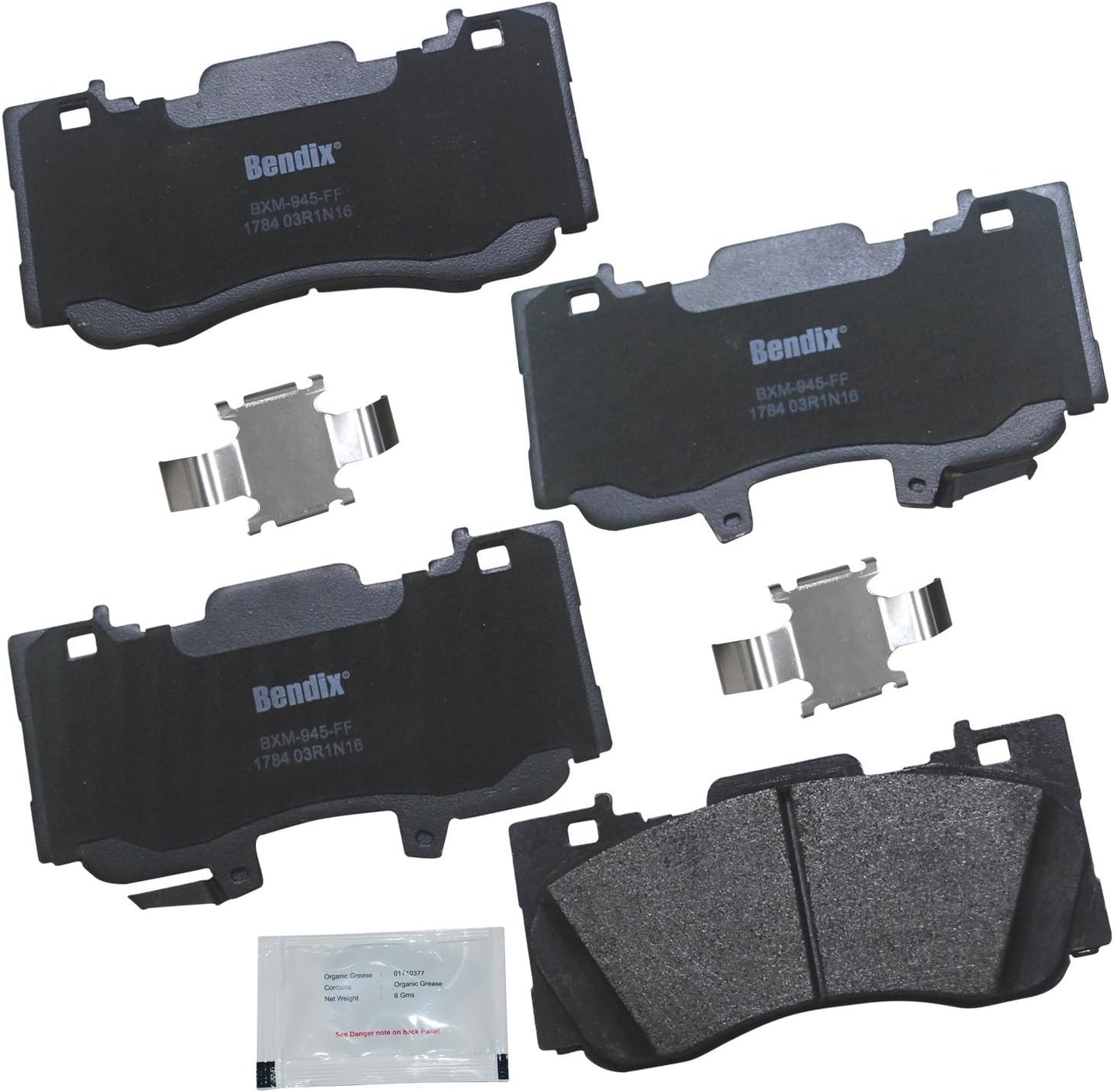 Bendix Priority1 CFM1784 Semi-Metallic Brake Pads for Mustang