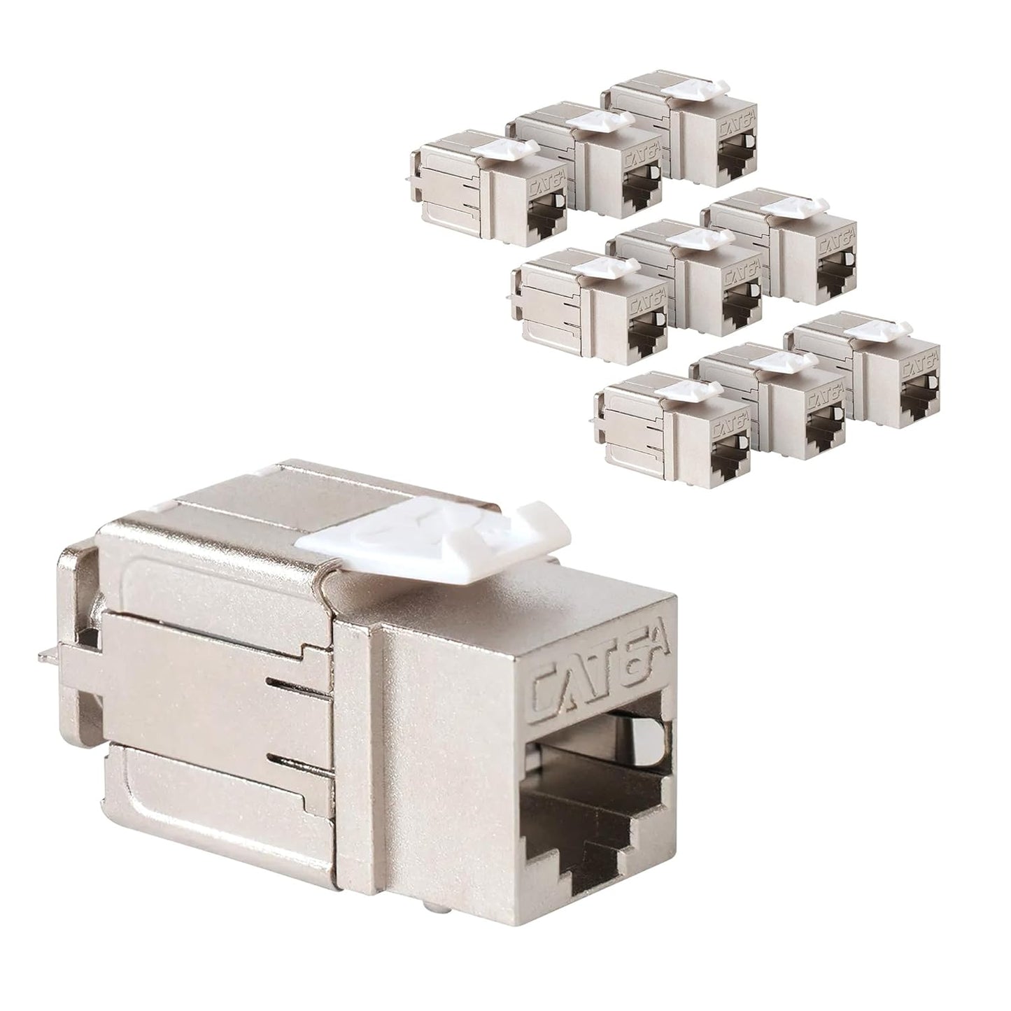 ICC Shielded FTP CAT6A Keystone Jack for High-Power Networks