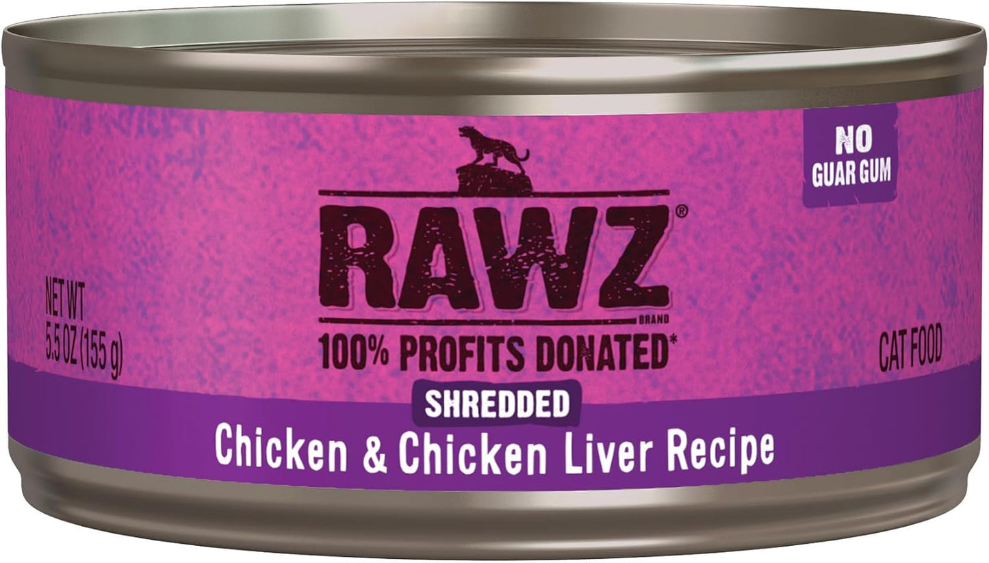 Rawz Natural Premium Shredded Cat Wet Food with Real Meat