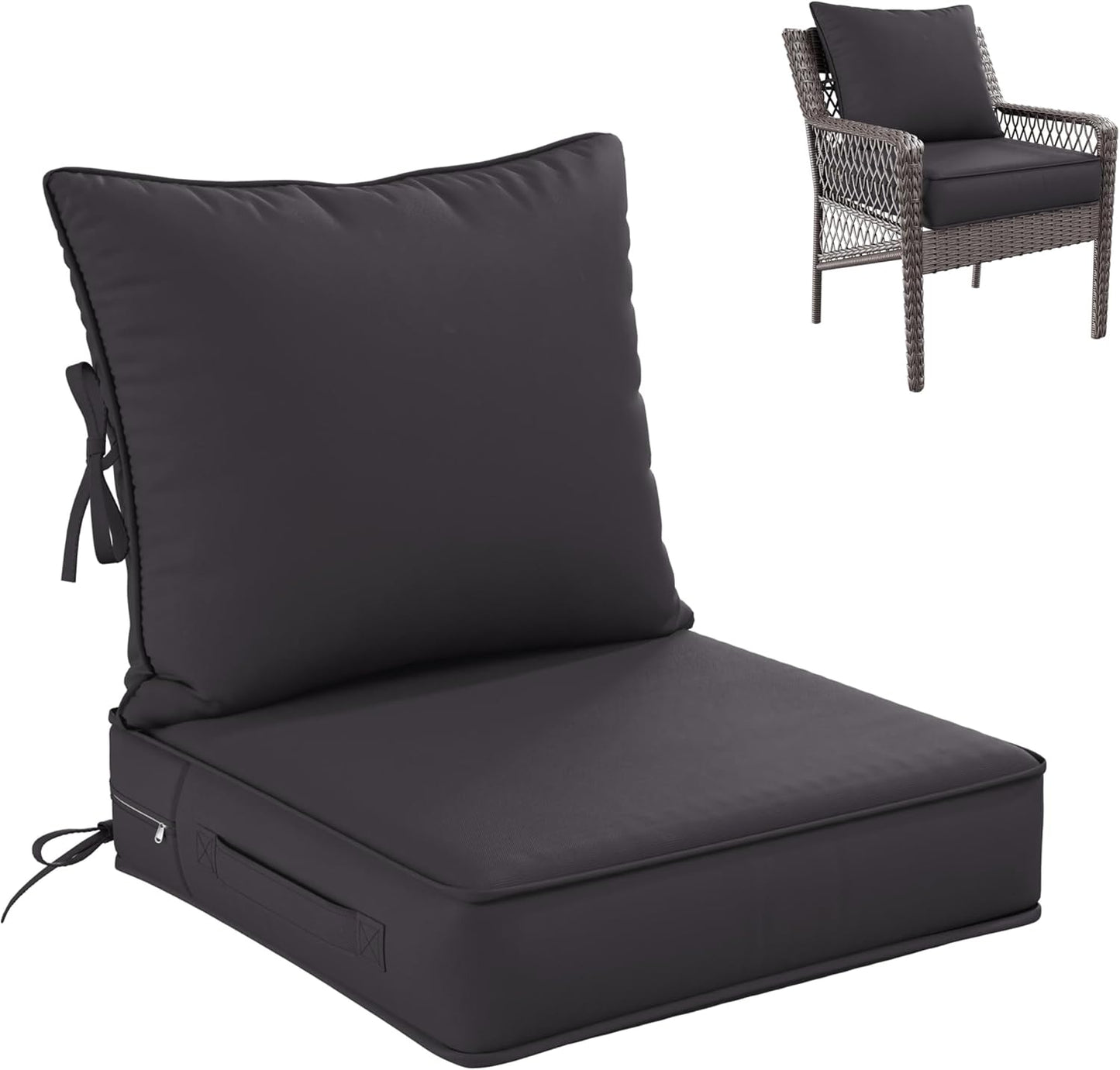 Premium Outdoor Seat Cushion Set for Patio Furniture Comfort
