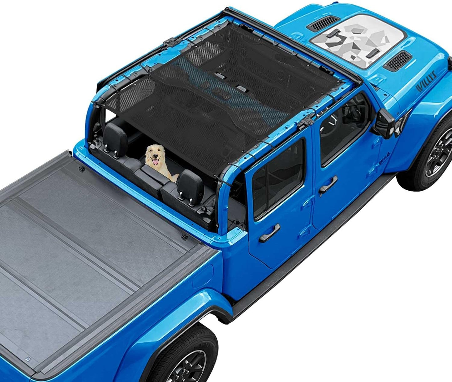 JT Top Sun Shade Roof for Jeep Gladiator 4 Door 2018-2023