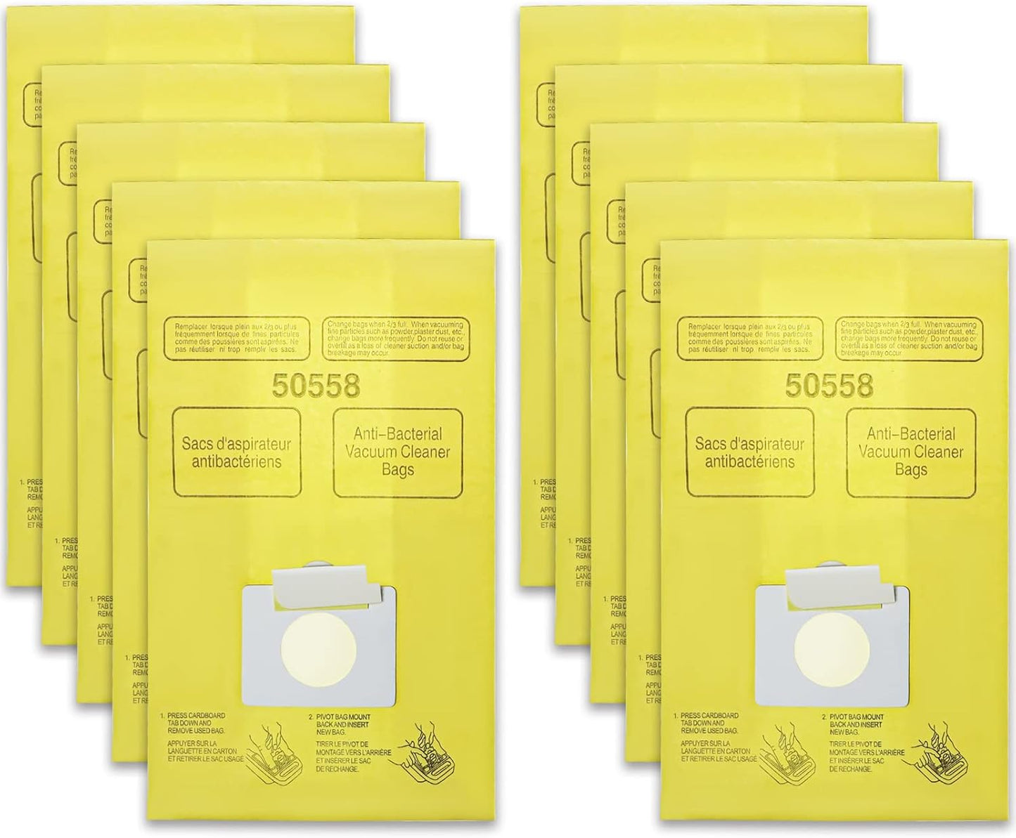 10-Pack Vacuum Bags for Kenmore & Panasonic