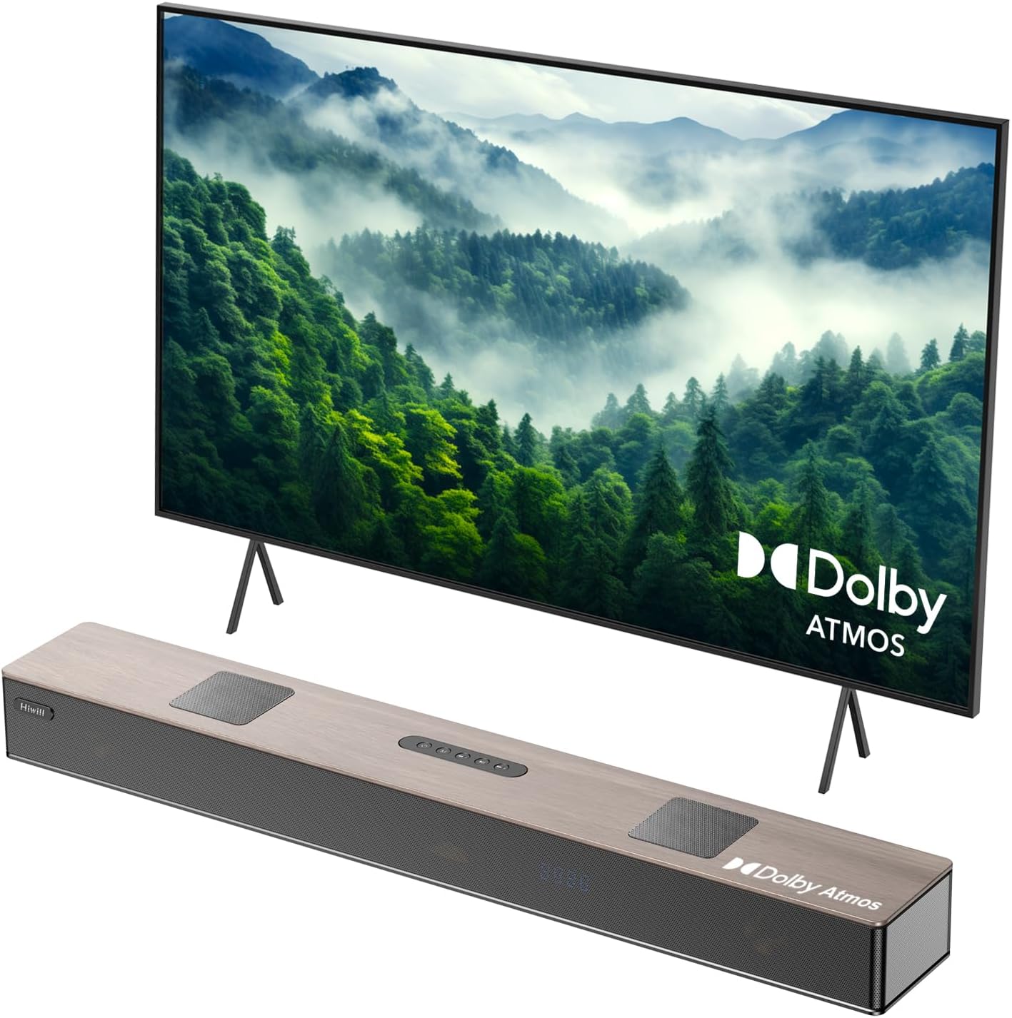 400W Dolby Atmos Soundbar, Dual Subwoofer, Hiwill WoNoble A502