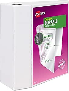 Avery Durable View 5 Inch Binder with EZD Rings for Organization