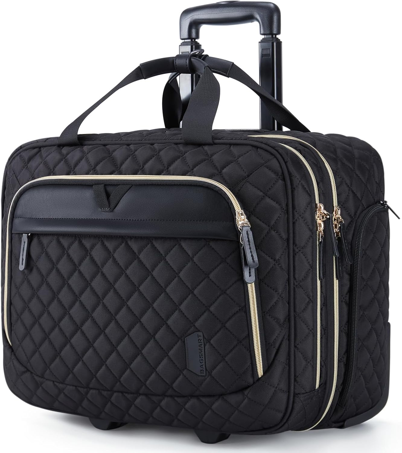 BAGSMART 17.3 Inch Rolling Laptop Bag for Business Travel