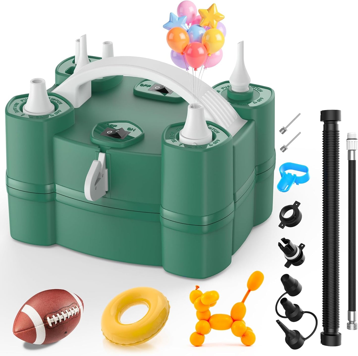 4-in-1 Electric Balloon Pump for All Your Inflating Needs